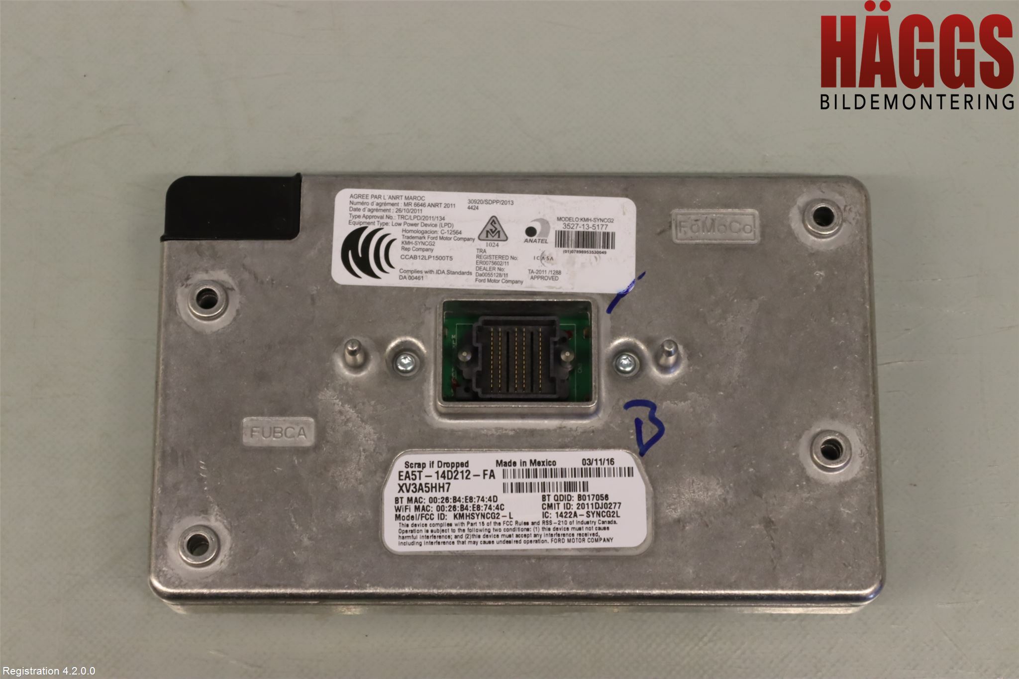 Ford FOCUS 15-18 Styrenhet Multimedia