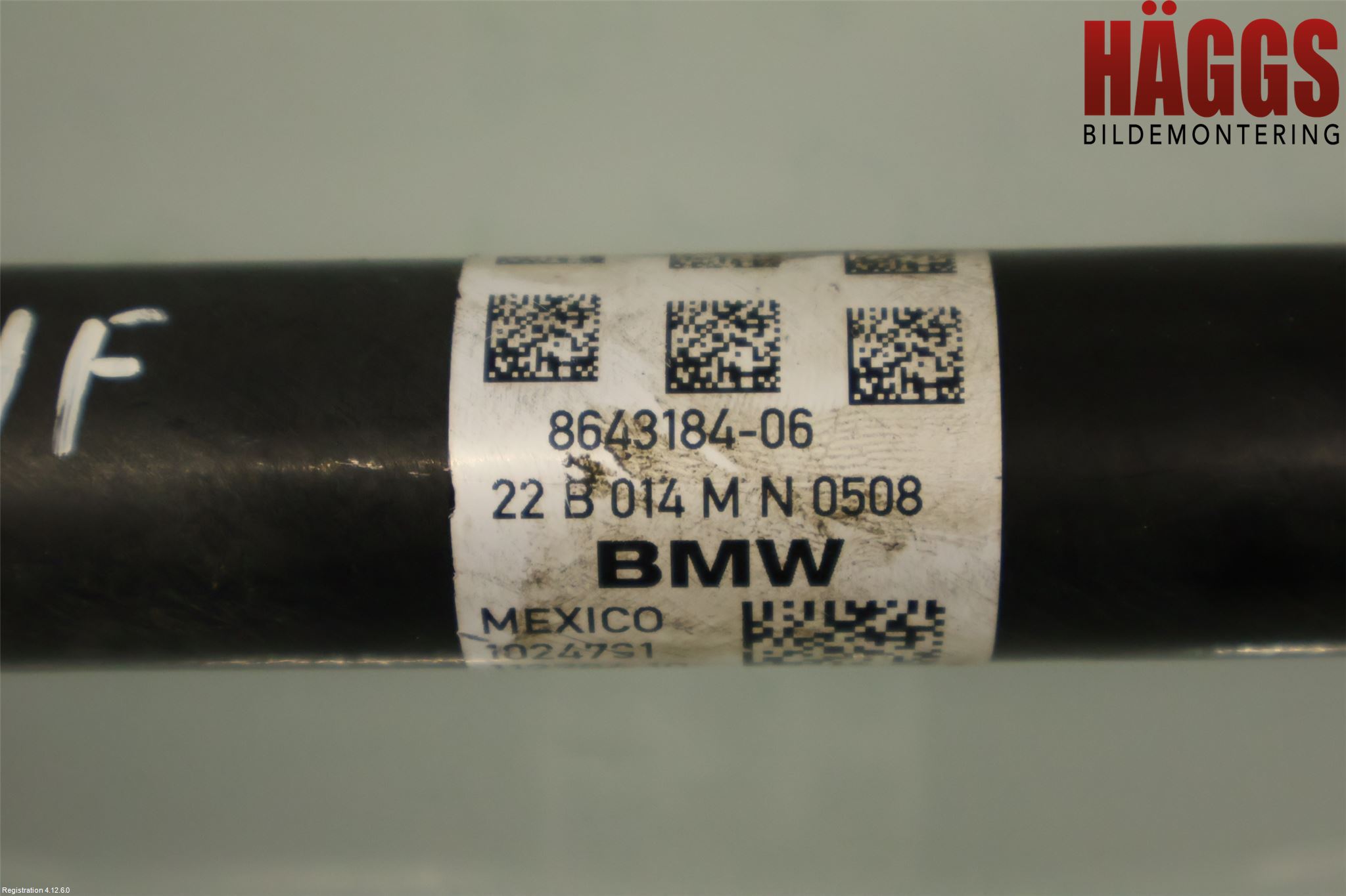 BMW X4 G02 18- Drivaxel Fram Höger