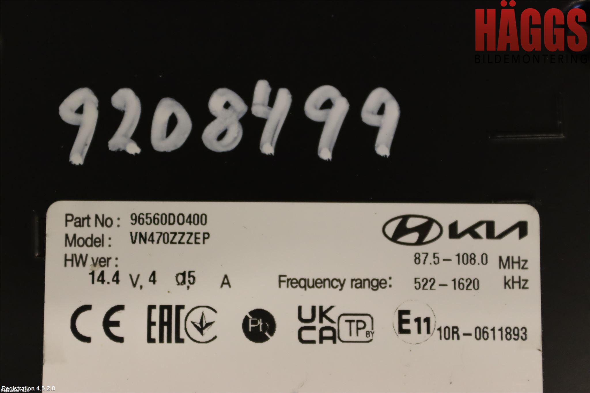 Kia EV9 24- Styrenhet Multimedia