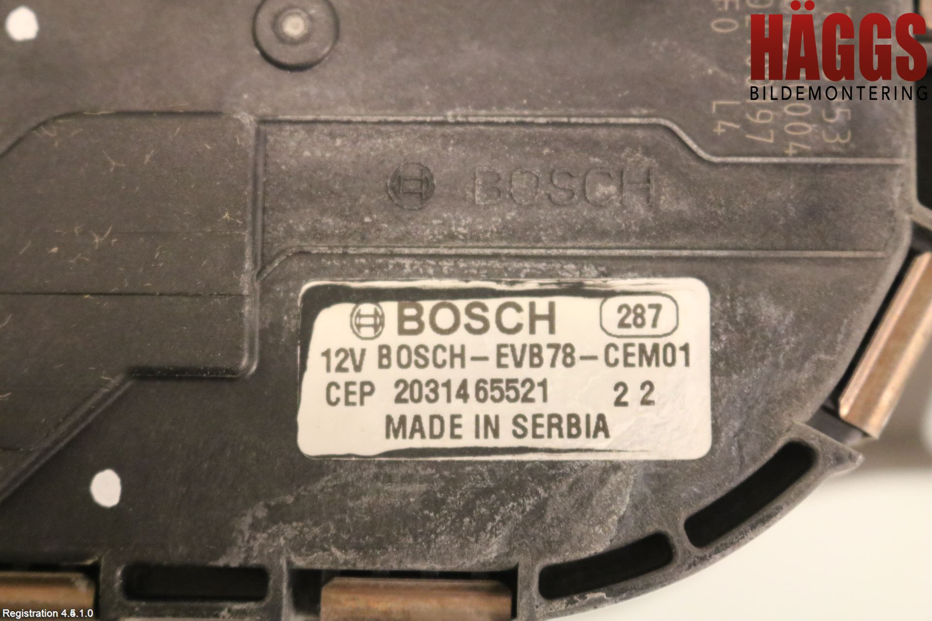 Citroen C4 SPACETOURER 19-22 Torkarmotor Vindruta
