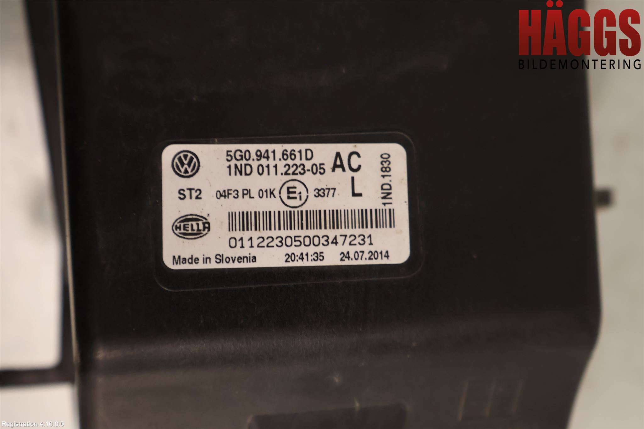 Volkswagen VW GOLF / E-GOLF VII 13-20 Dimljus-Varselljus Fram