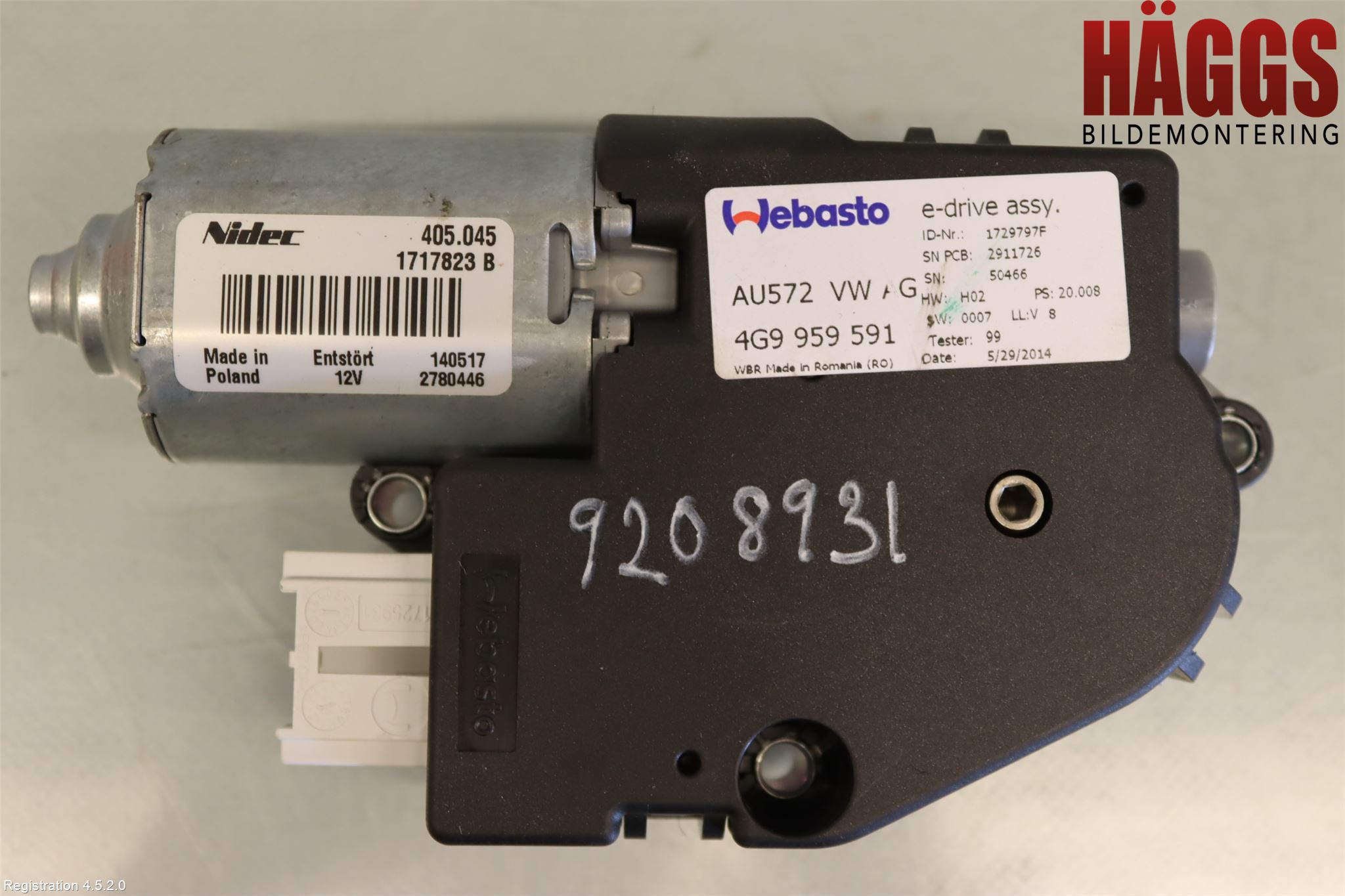 Audi A6 ALLROAD 12-18 Taklucksmotor