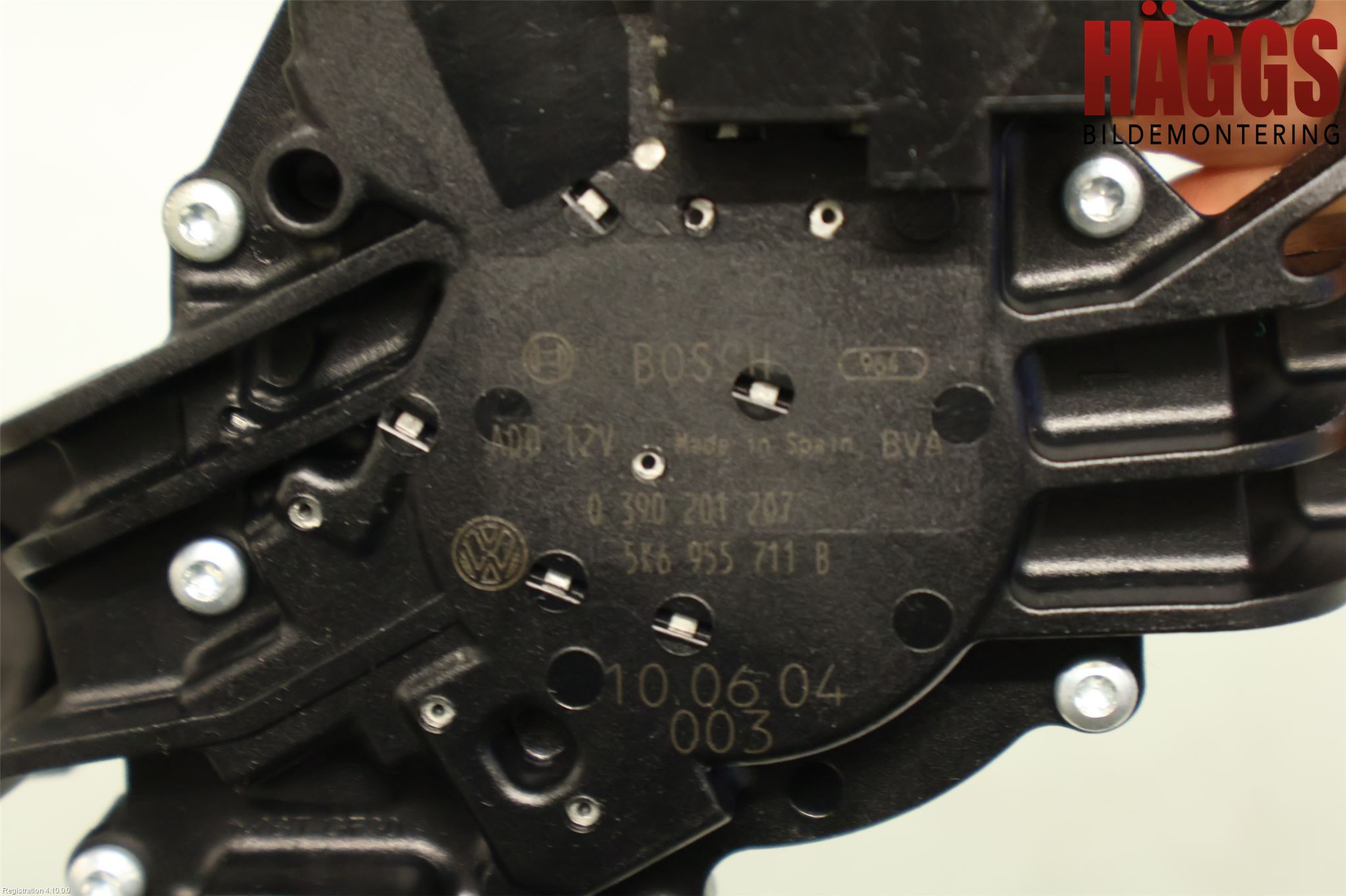 Volkswagen VW POLO 10-17 Torkarmotor Baklucka