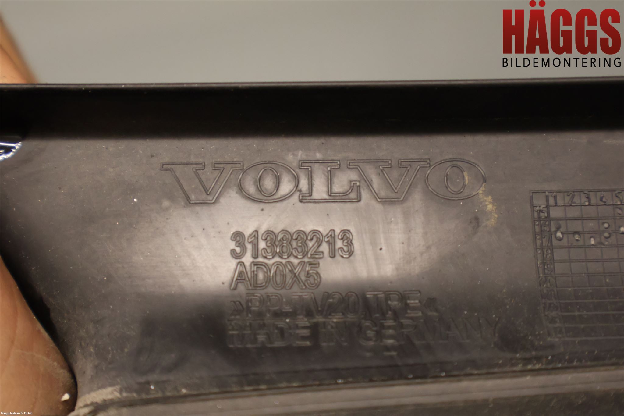 Volvo V90 17->> Deflektor Plåt-Plast Kylning
