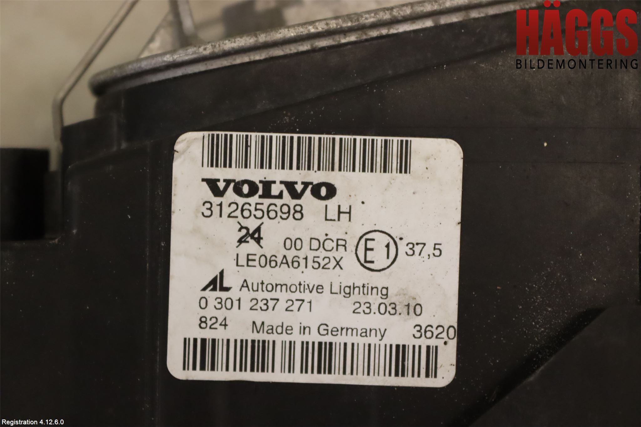 Volvo V50 08-12 Strålkastare Vänster