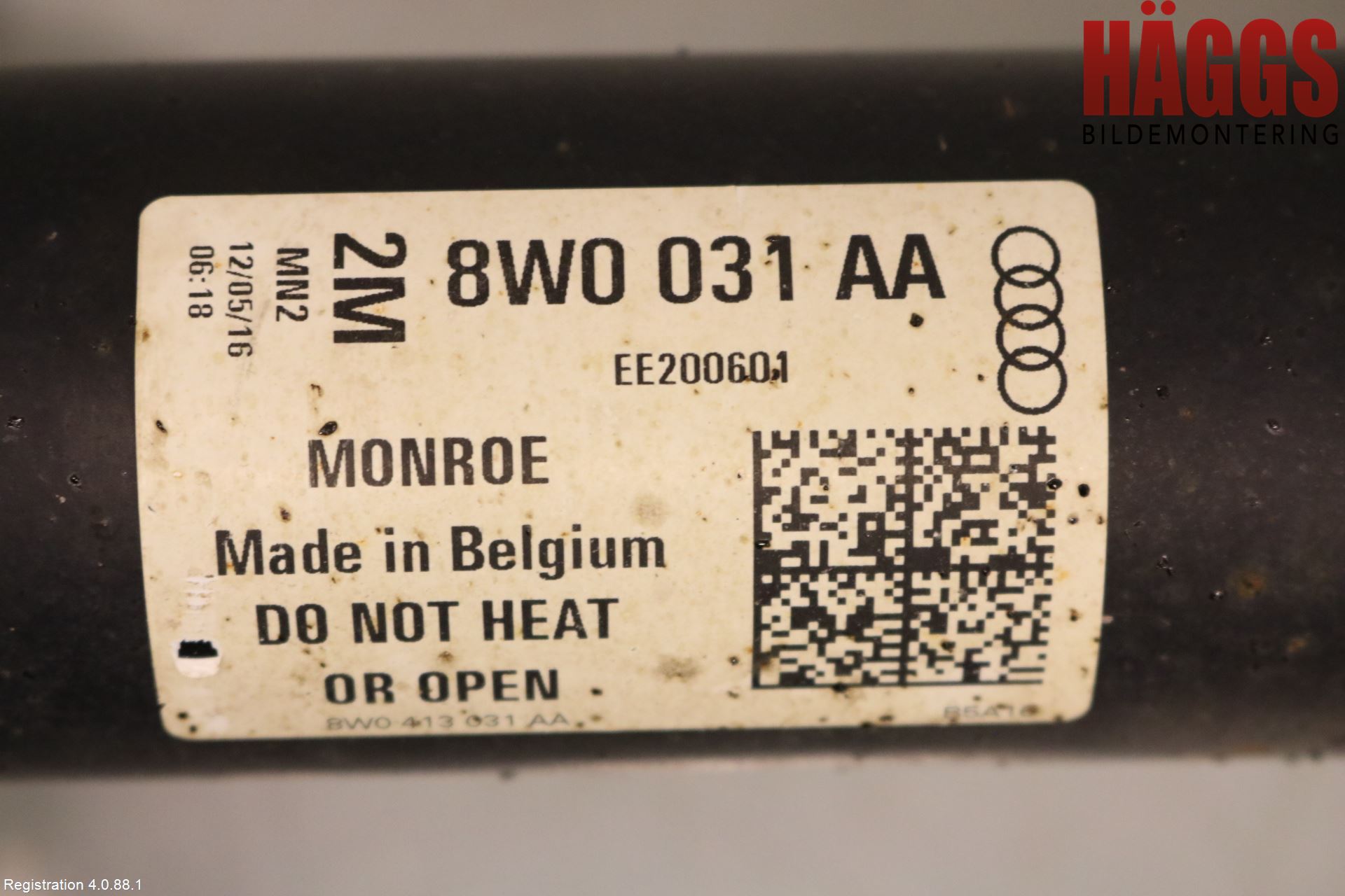 Audi A4/S4 B9 16-19 Fjäderben Fram Höger