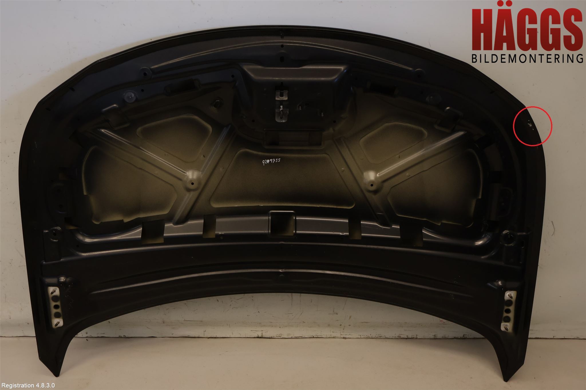 Peugeot 3008 17-24 Huv Fram