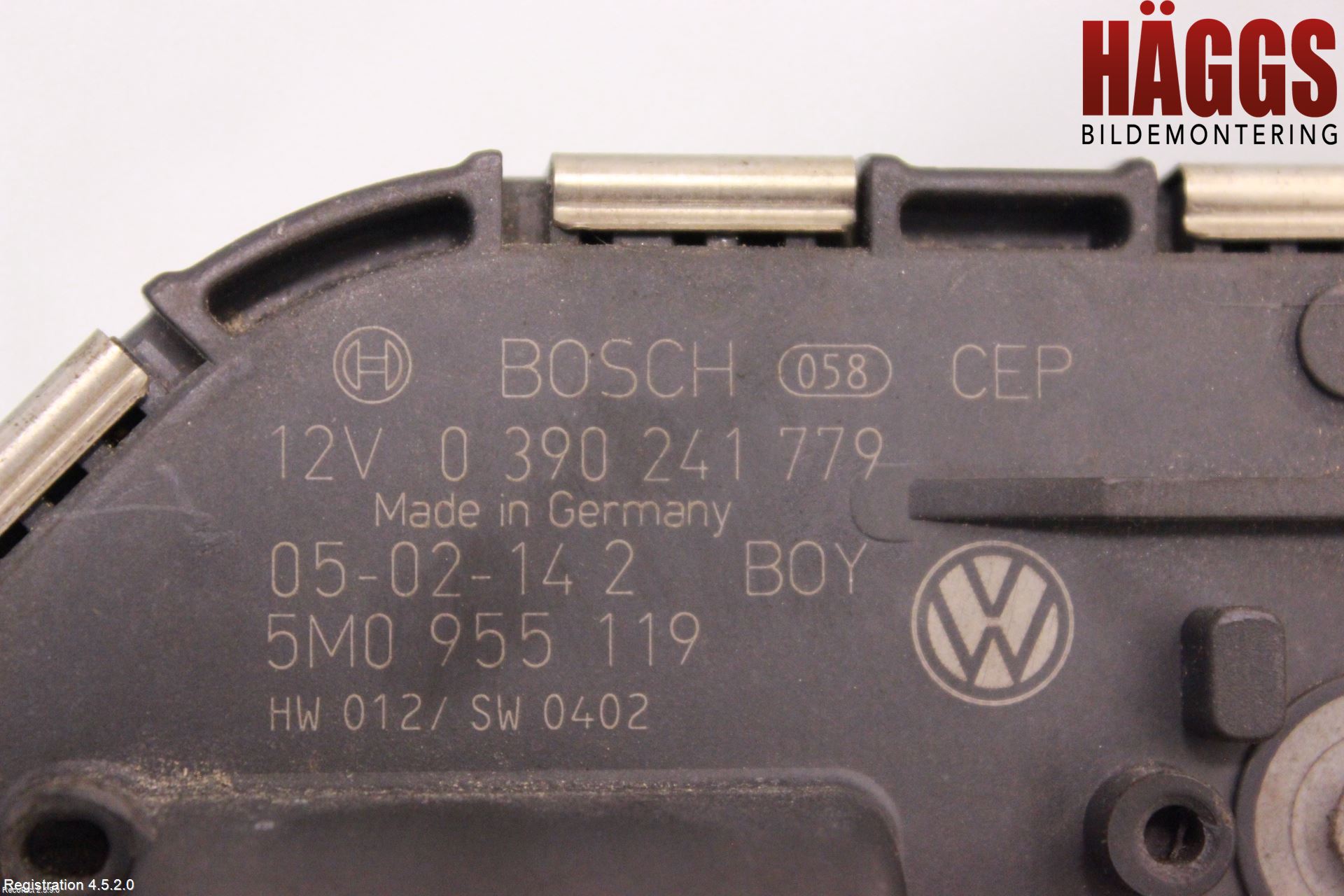 Volkswagen VW GOLF PLUS/CROSS GOLF 04-14 Torkarmotor Vindruta
