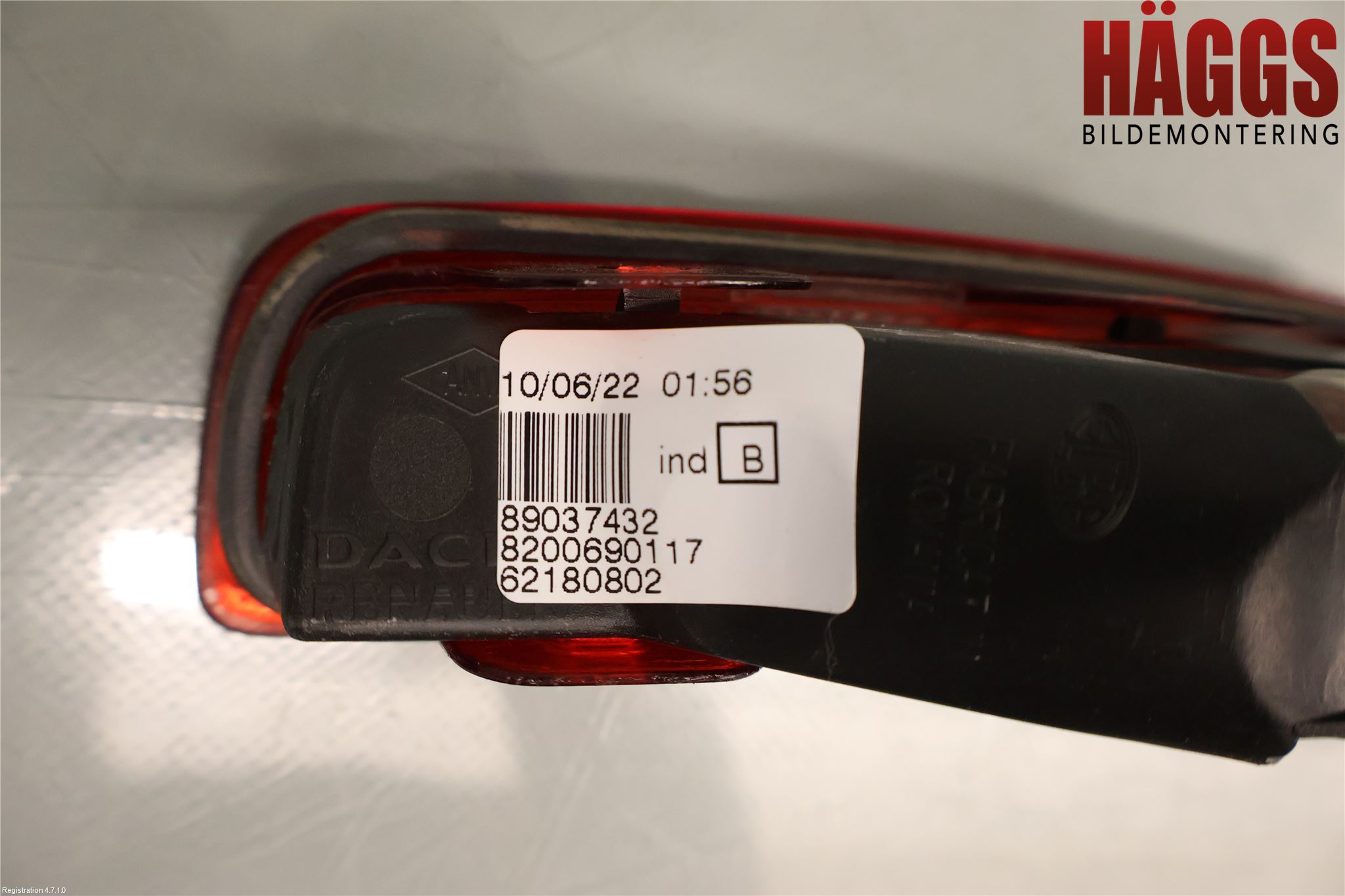 Renault EXPRESS 21- Bromsljus Bakruta