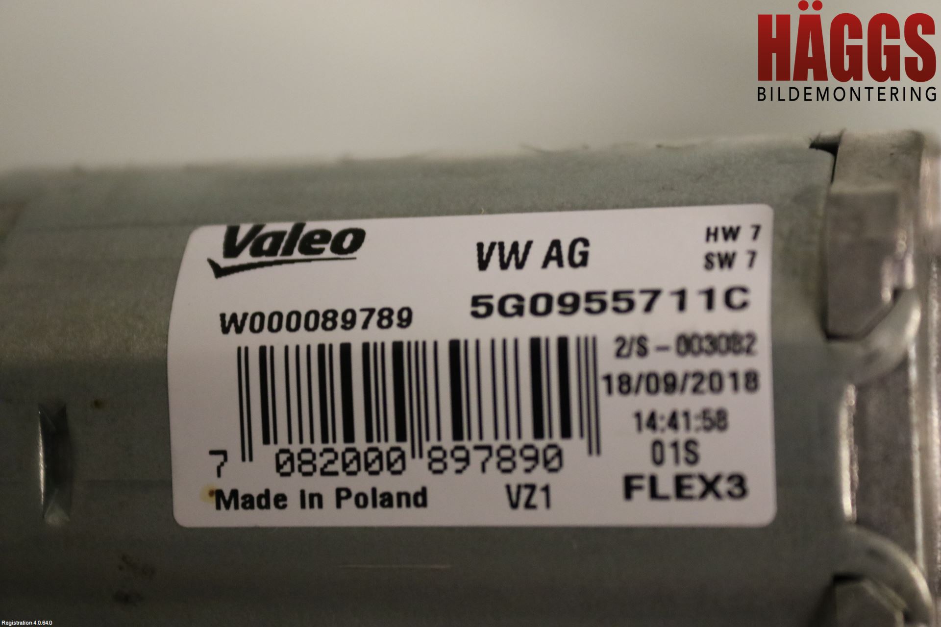 Volkswagen VW TOUAREG CR 18- Torkarmotor Baklucka