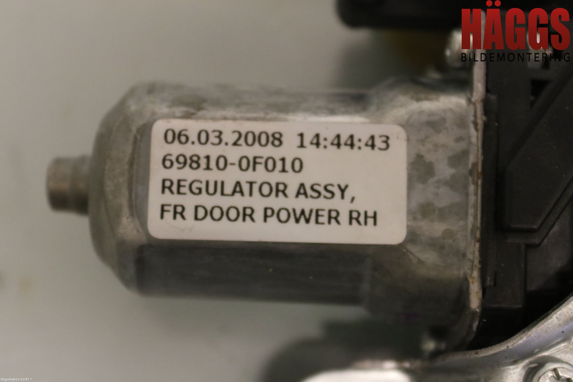 Toyota COROLLA VERSO 08-09 Fönsterhiss El Kompl