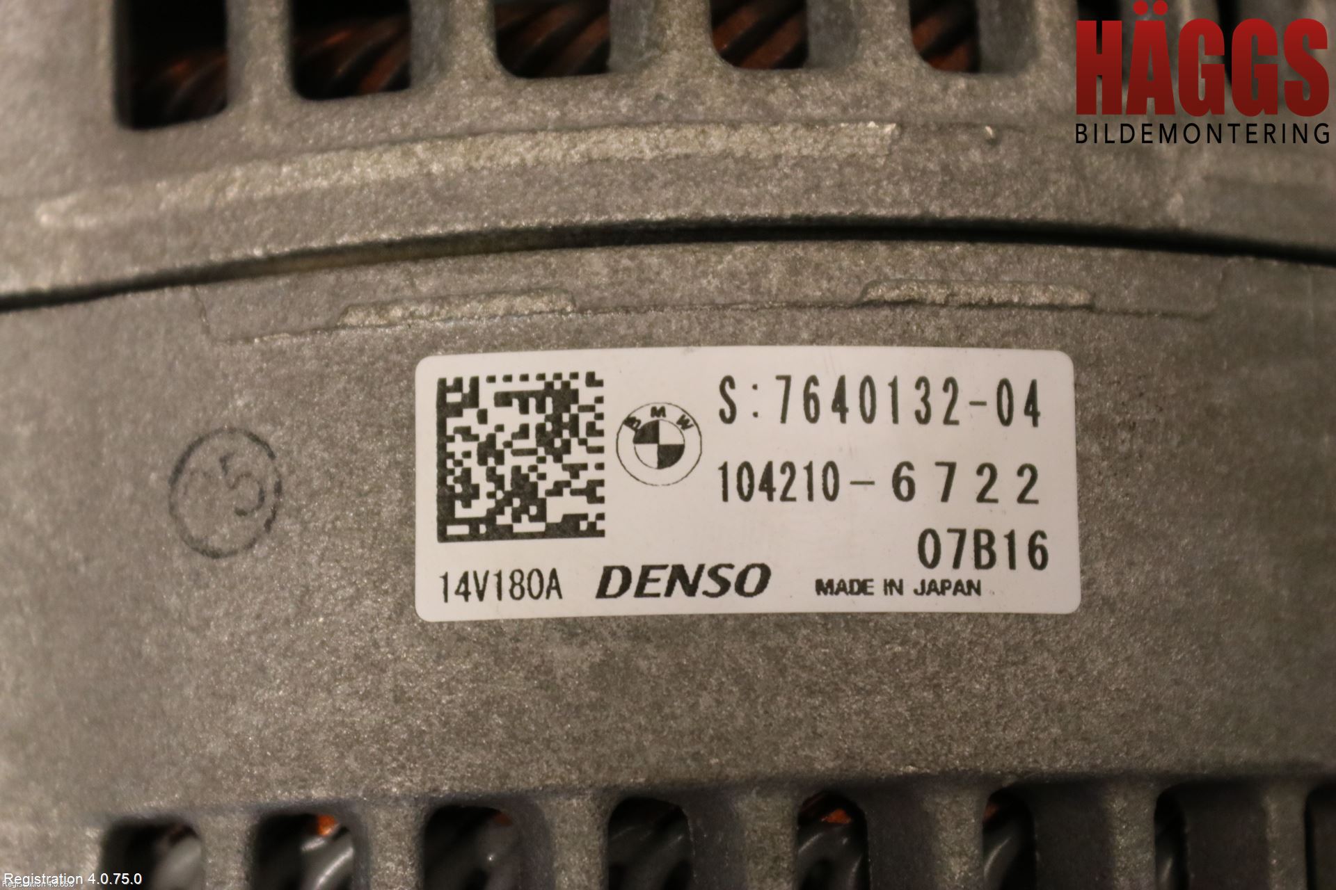 BMW 3 GT F34 13-19 Generator