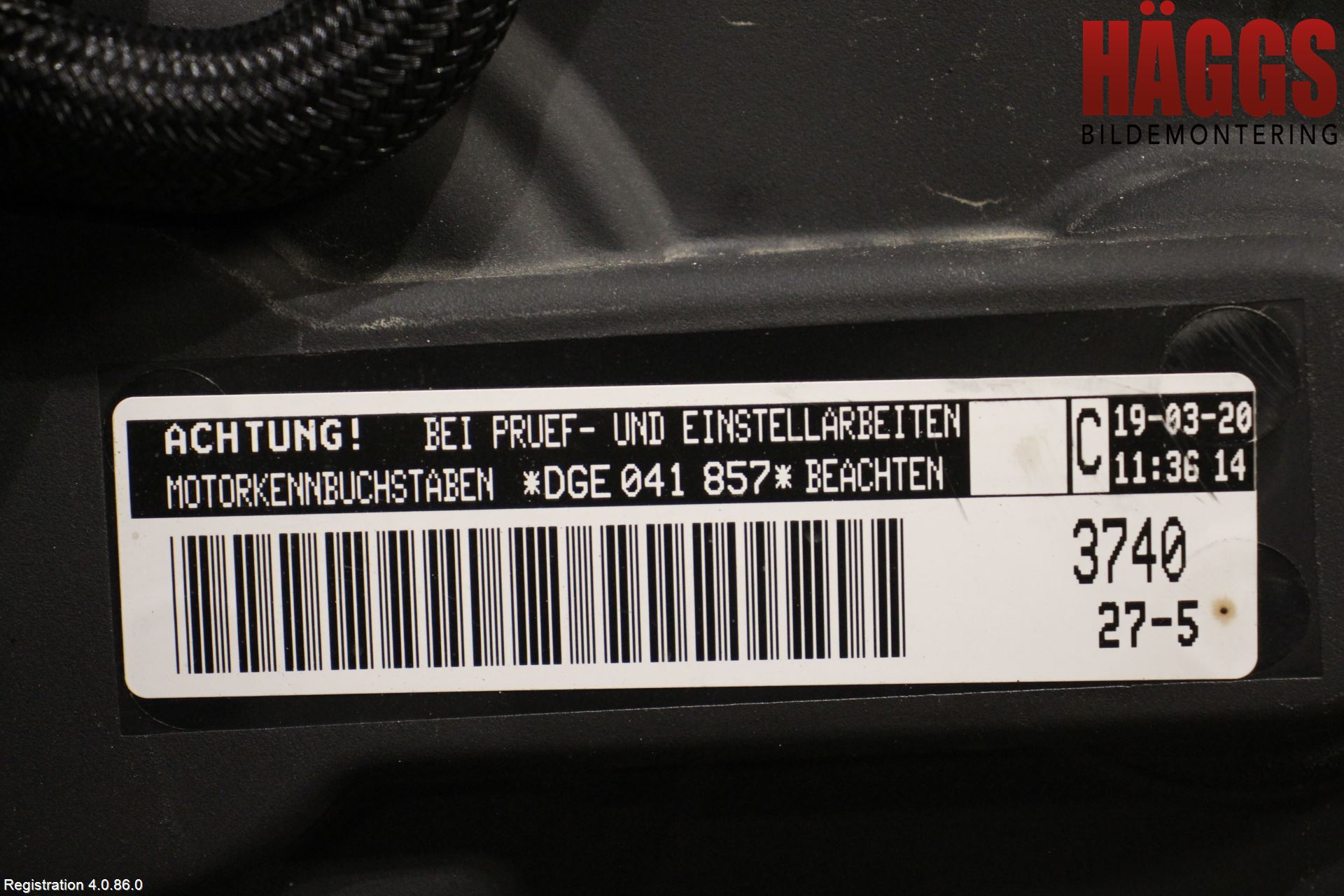 Volkswagen VW GOLF / E-GOLF VII 13-20 Motor Bensin