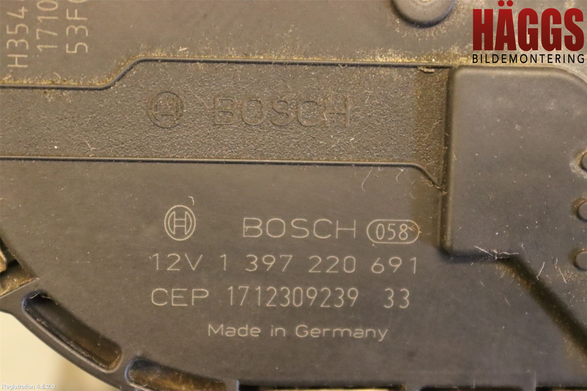 Volkswagen VW PASSAT 15-19 Torkarmotor Vindruta