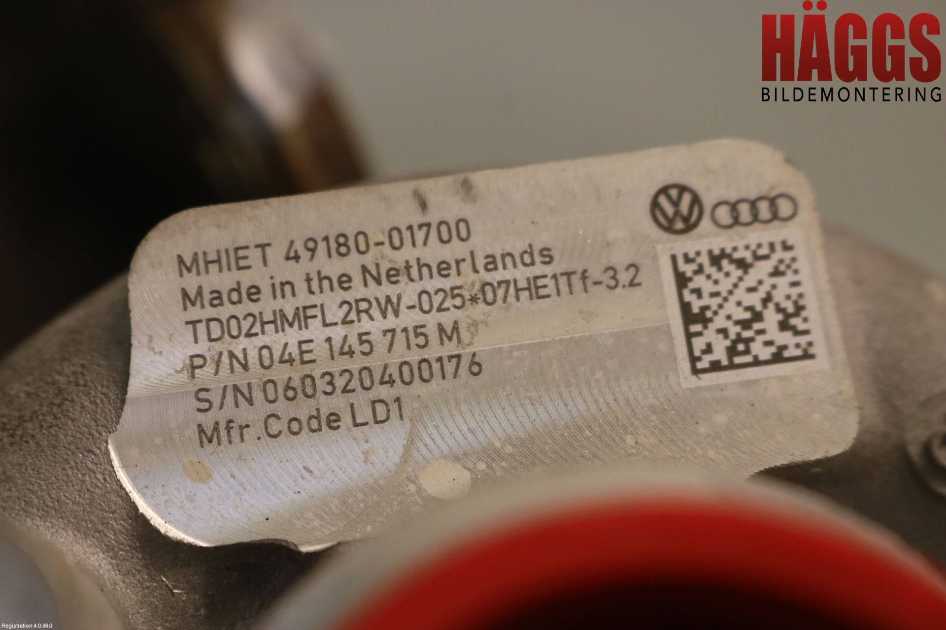 Volkswagen VW GOLF / E-GOLF VII 13-20 Turboaggregat
