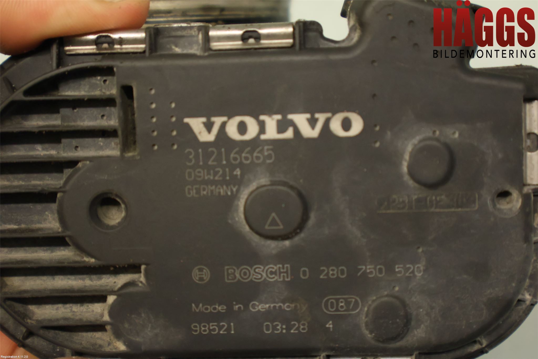 Volvo XC70 08-13 Injspjällhus