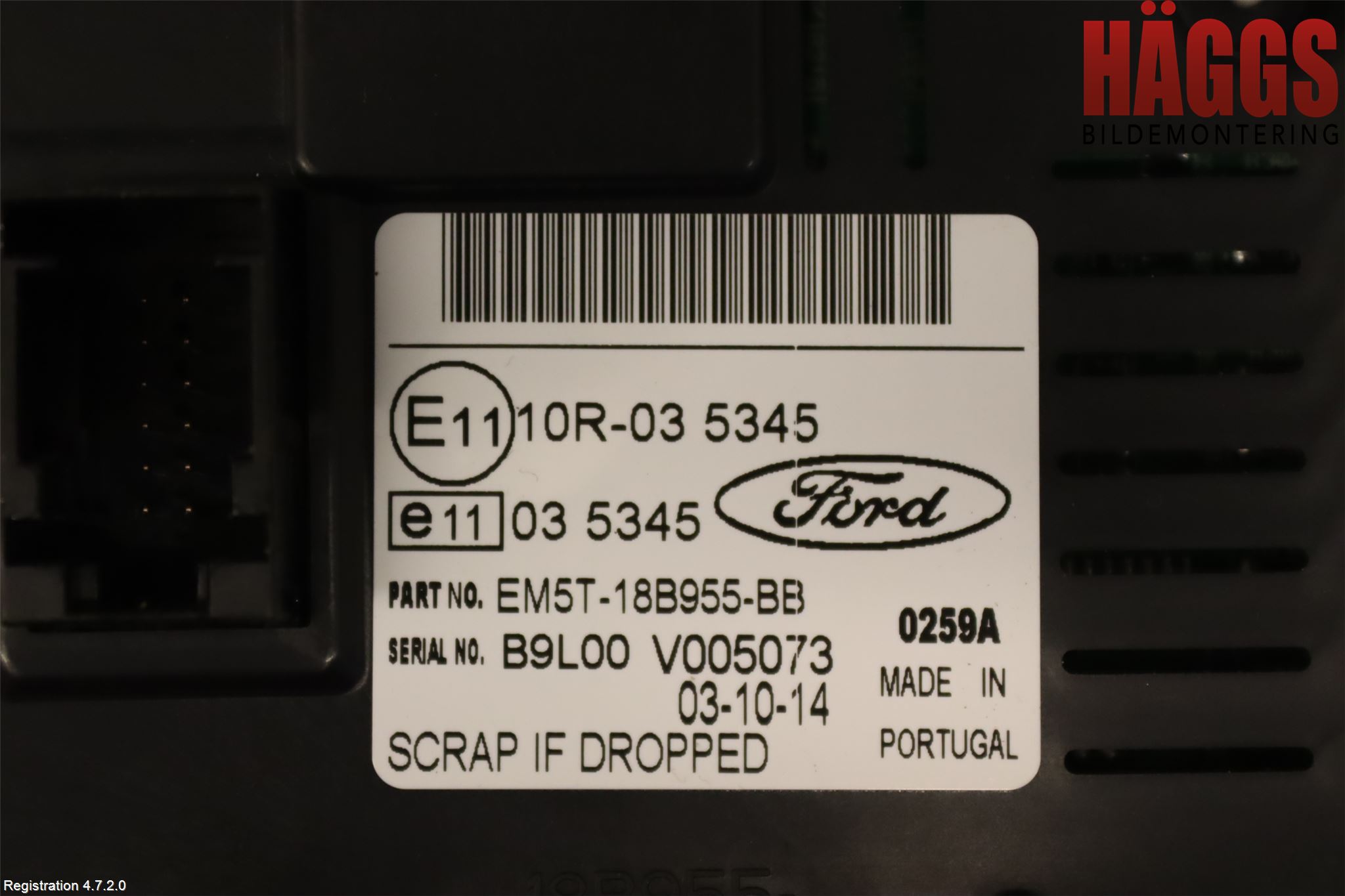 Ford TRANSIT/TOURNEO CONNECT 13-22 Multifunktionsdisplay