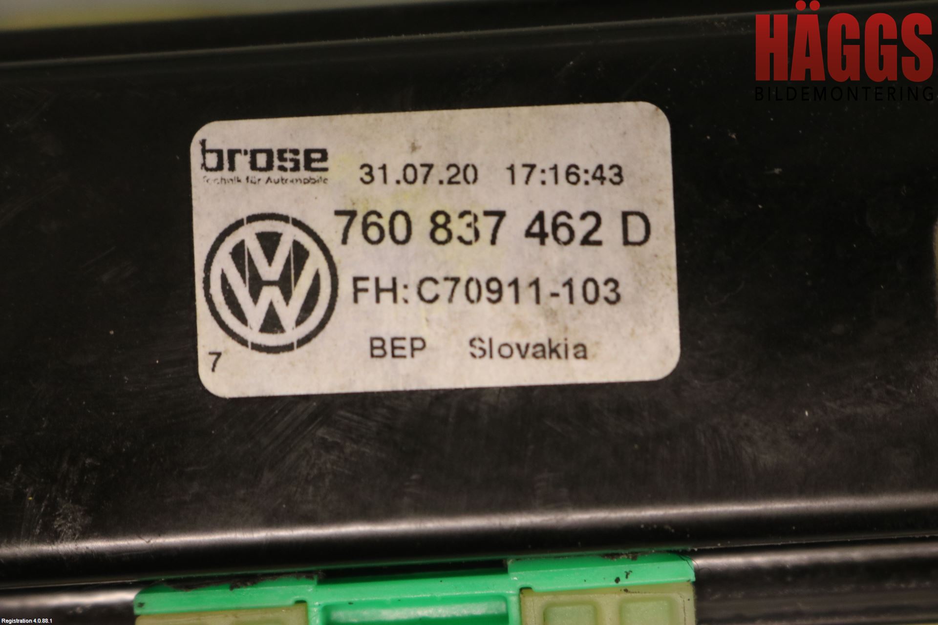 Volkswagen VW TOUAREG CR 18- Fönsterhissmekanism