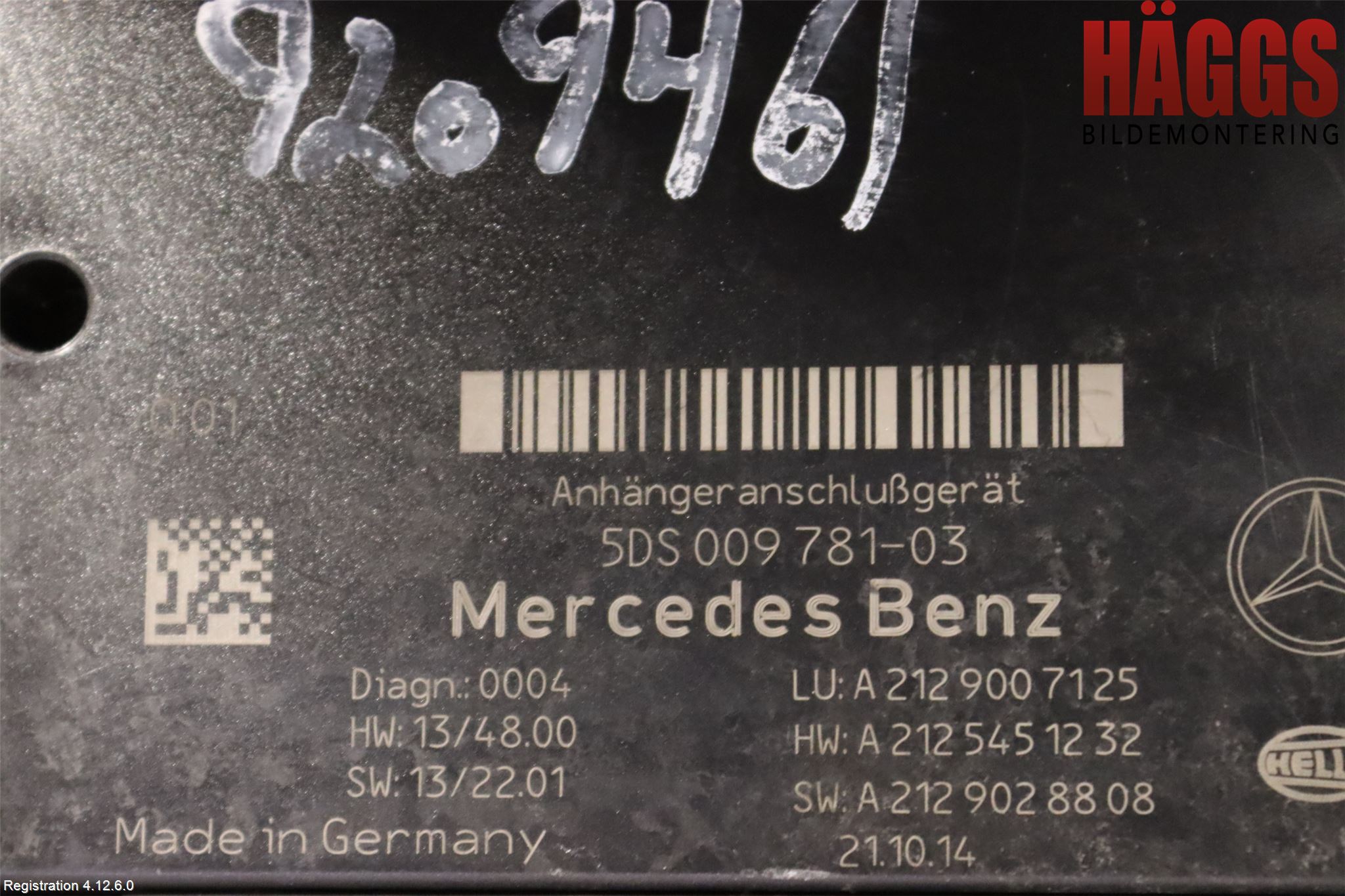 Mercedes-Benz MB E-KLASS (W212) 09-16 Dragkrok