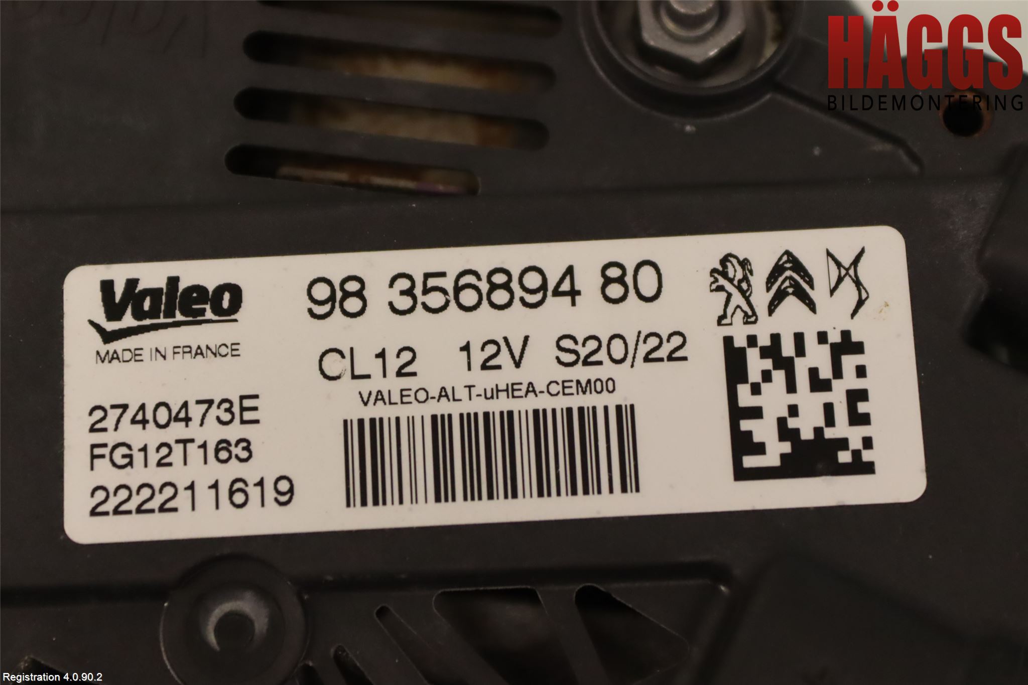 Peugeot 208/E-208 20- Generator