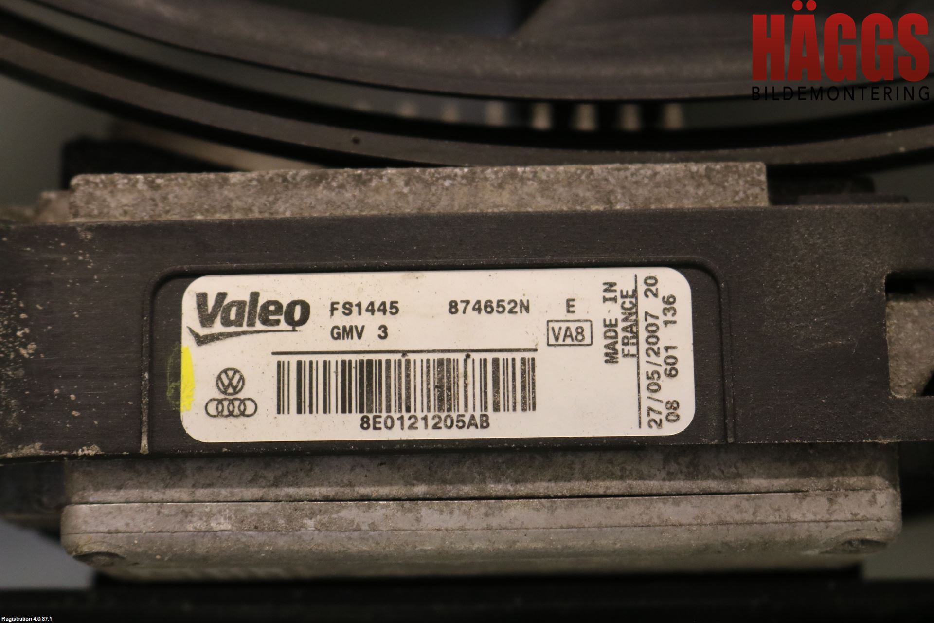 Audi A4/S4 05-07 Kylfläkt El