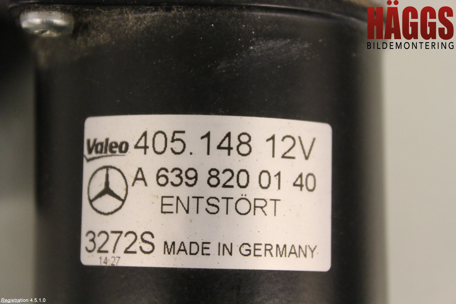 Mercedes-Benz MB VITO/VIANO (W639) 04-14 Torkarmotor Vindruta