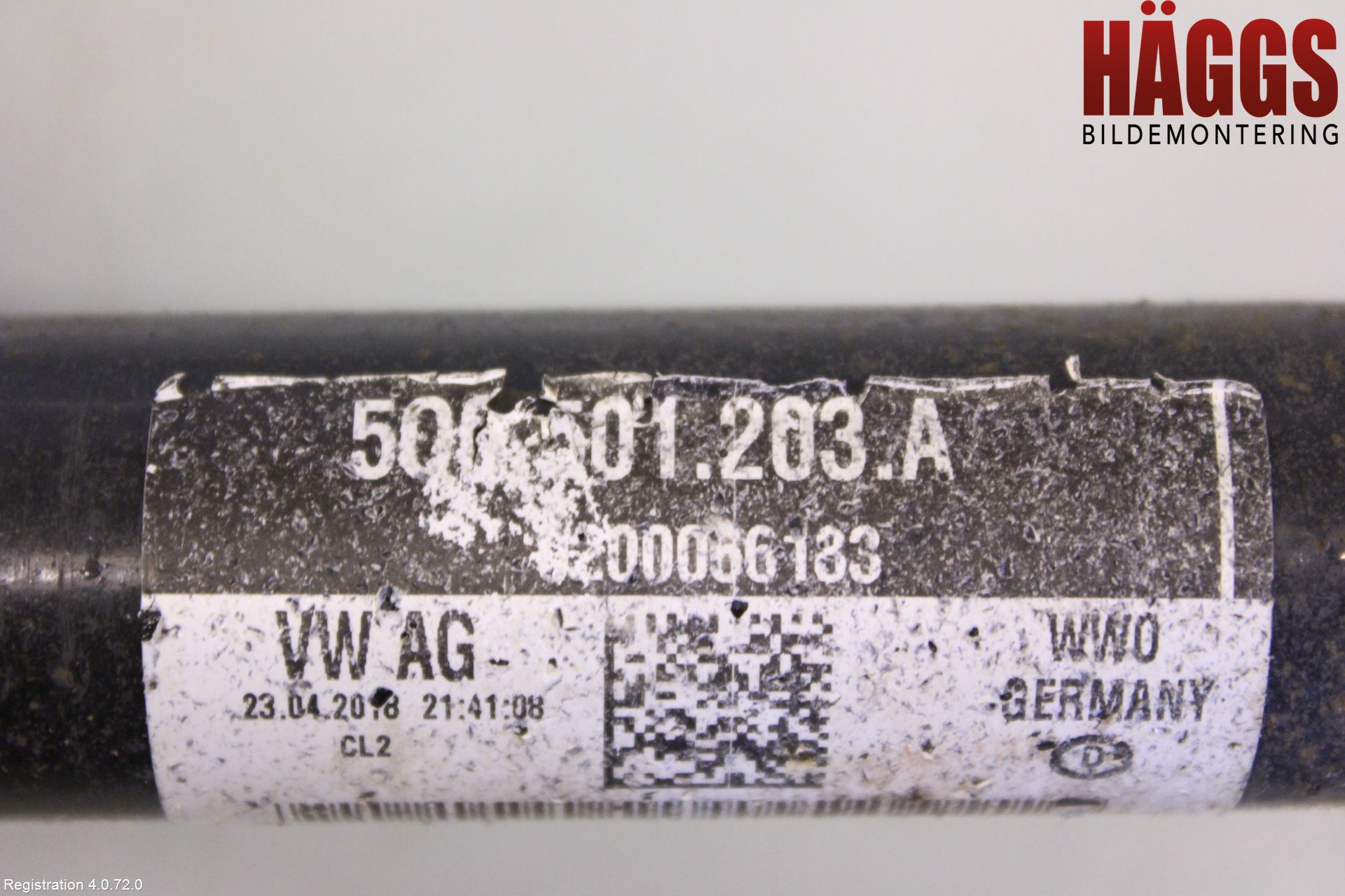 Volkswagen VW GOLF / E-GOLF VII 13-20 Drivaxel Bak Vänster