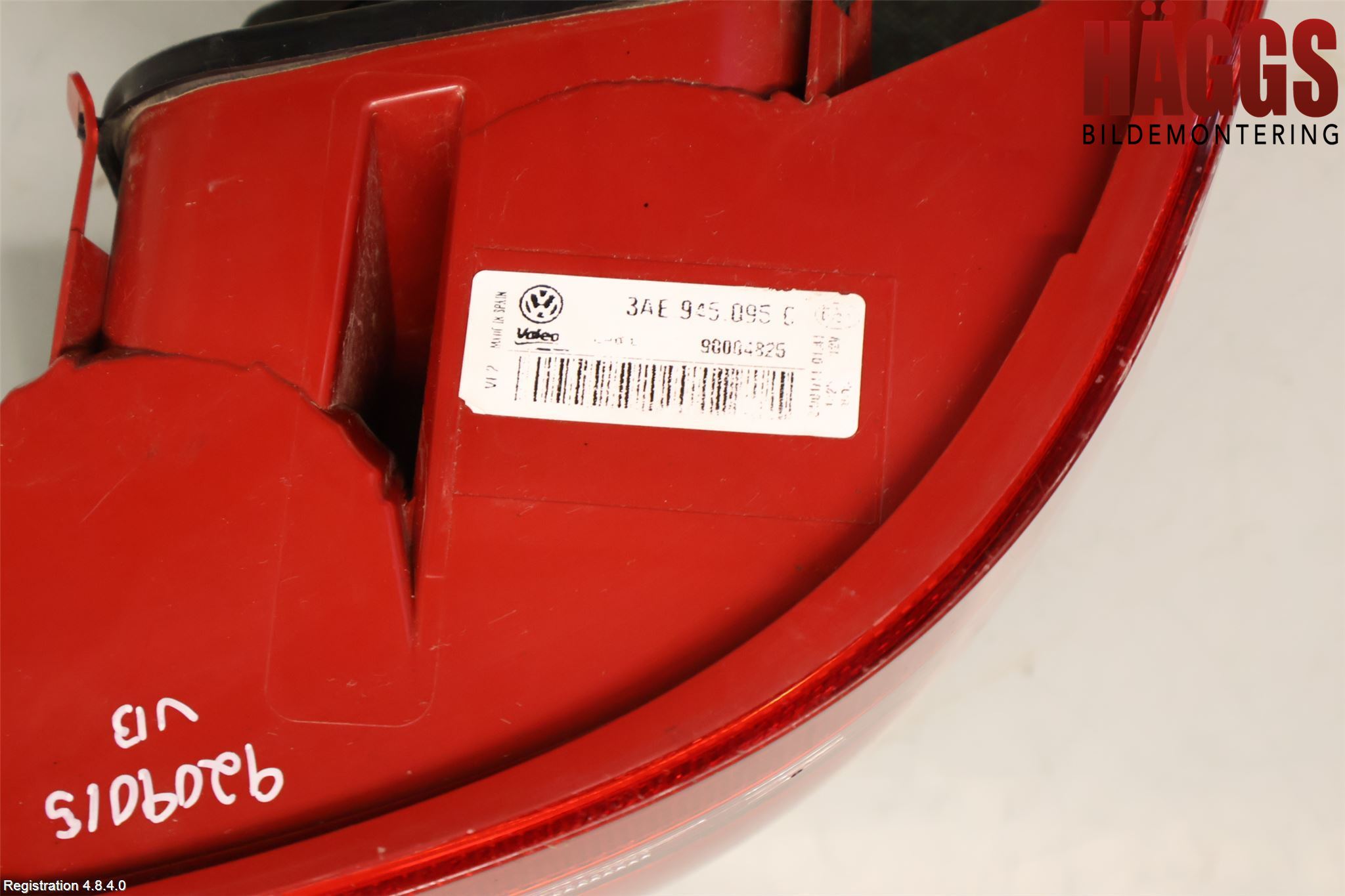 Volkswagen VW PASSAT 11-14 Bakljus Vänster