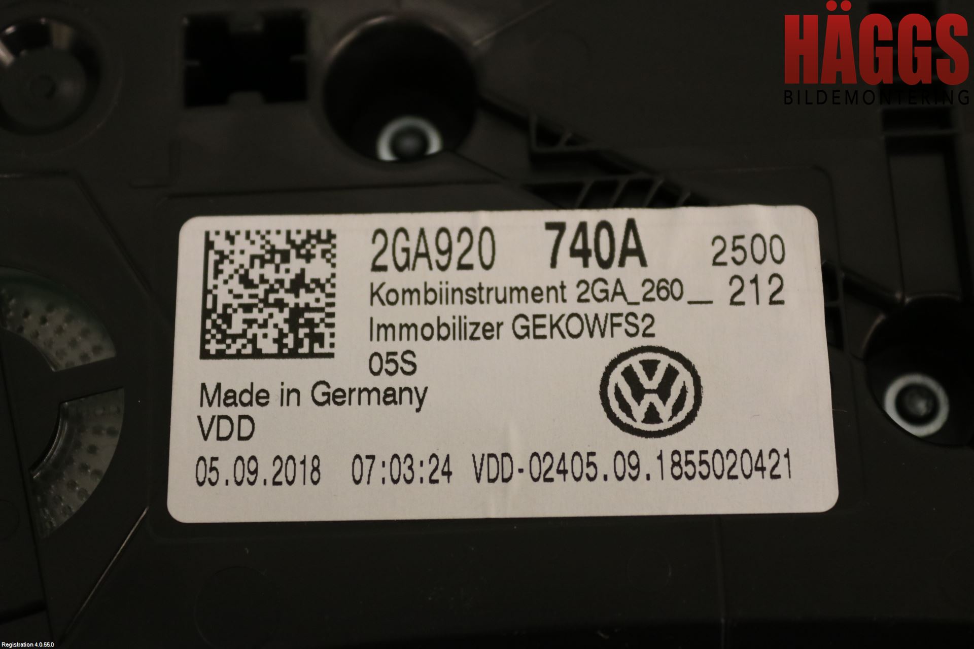 Volkswagen VW T-ROC 18- Instrument Komb