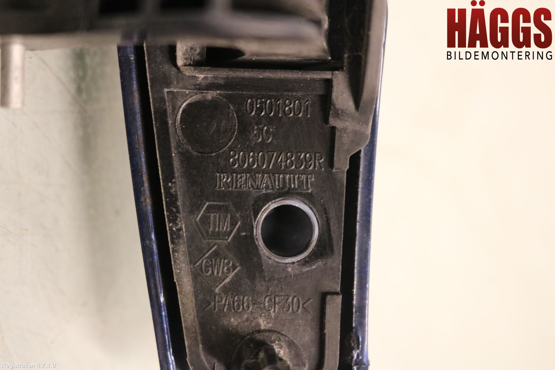 Dacia DUSTER 10-17 Dörrhandtag Yttre Vä