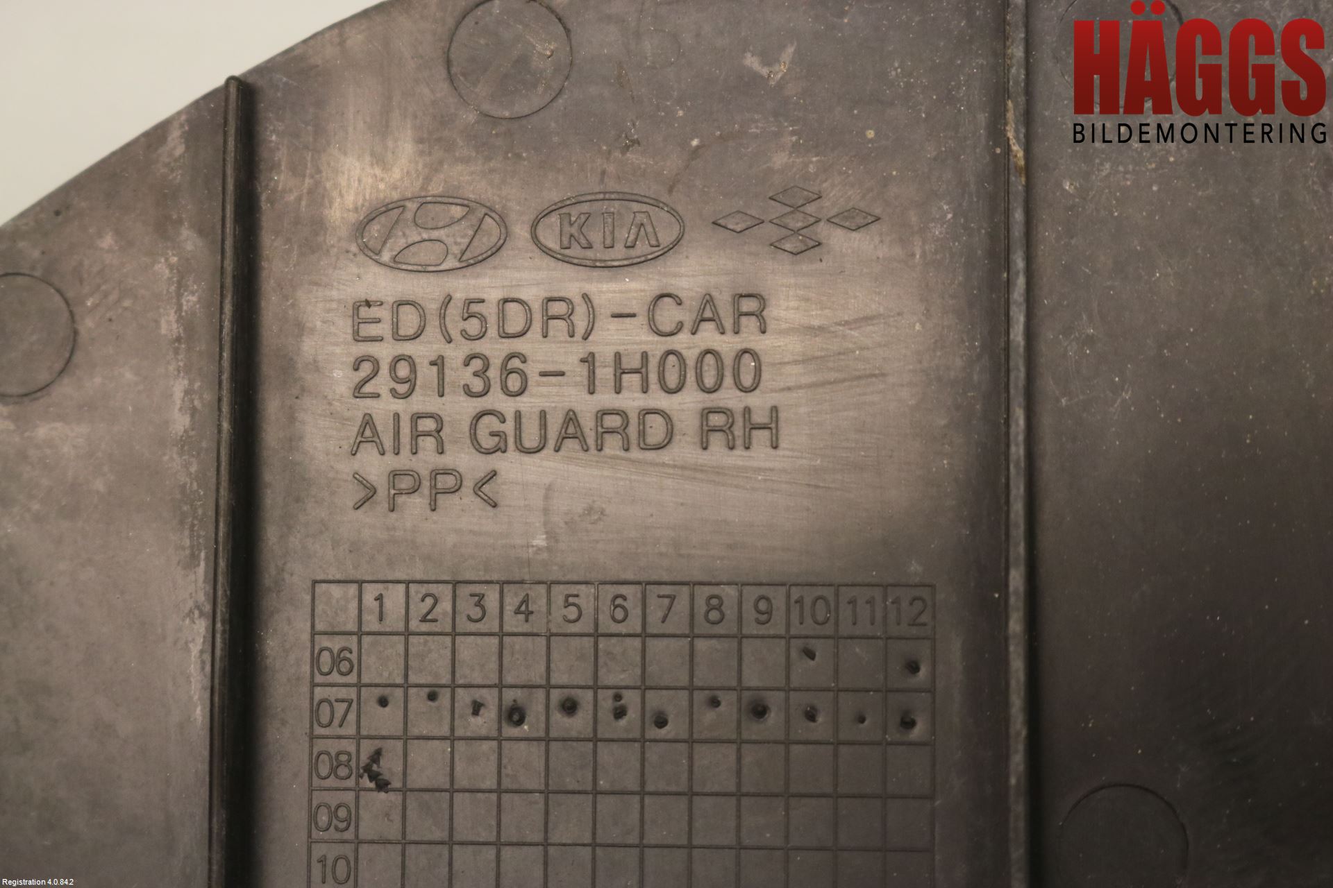 Kia CEED 06-12 Deflektor Plåt-Plast Kylning