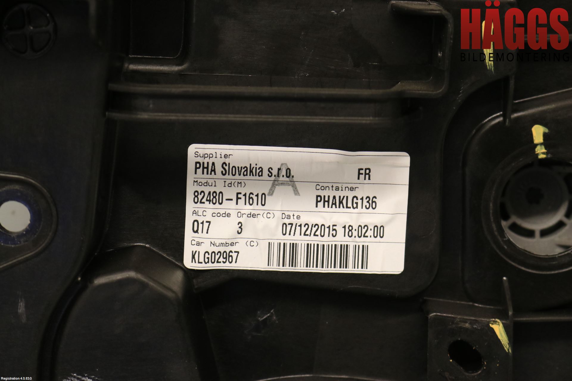 Kia SPORTAGE (QL) 16-21 Fönsterhissmekanism