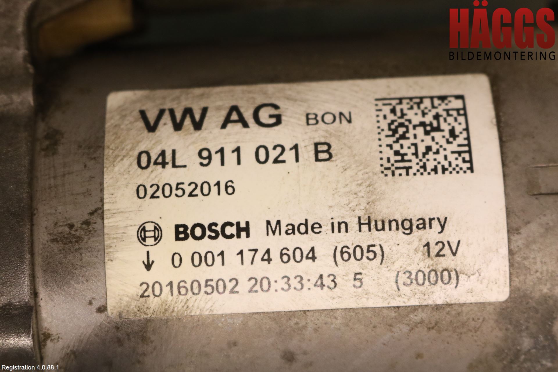 Audi A4/S4 B9 16-19 Startmotor Diesel