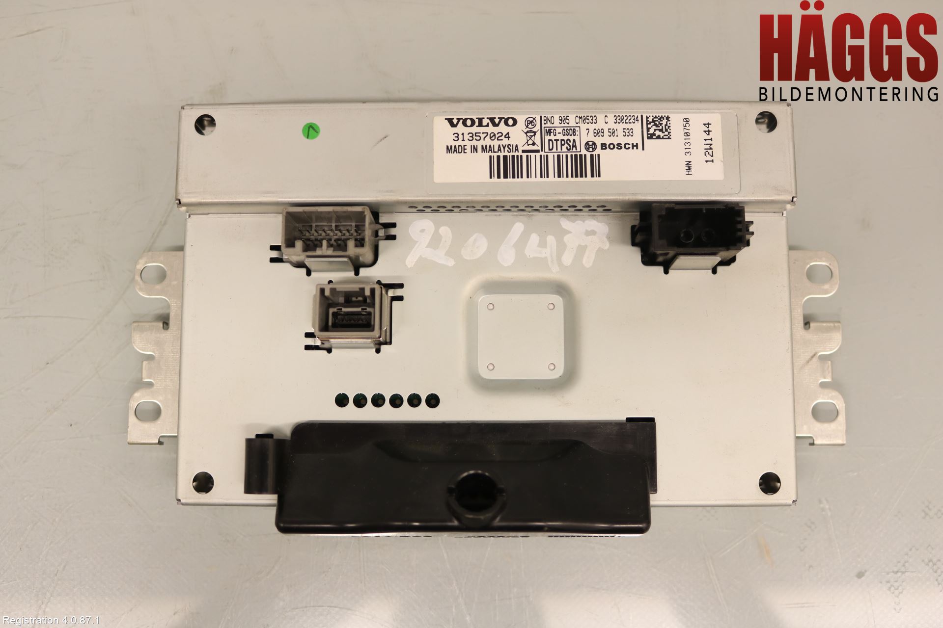 Volvo V70 08-13 Multifunktionsdisplay