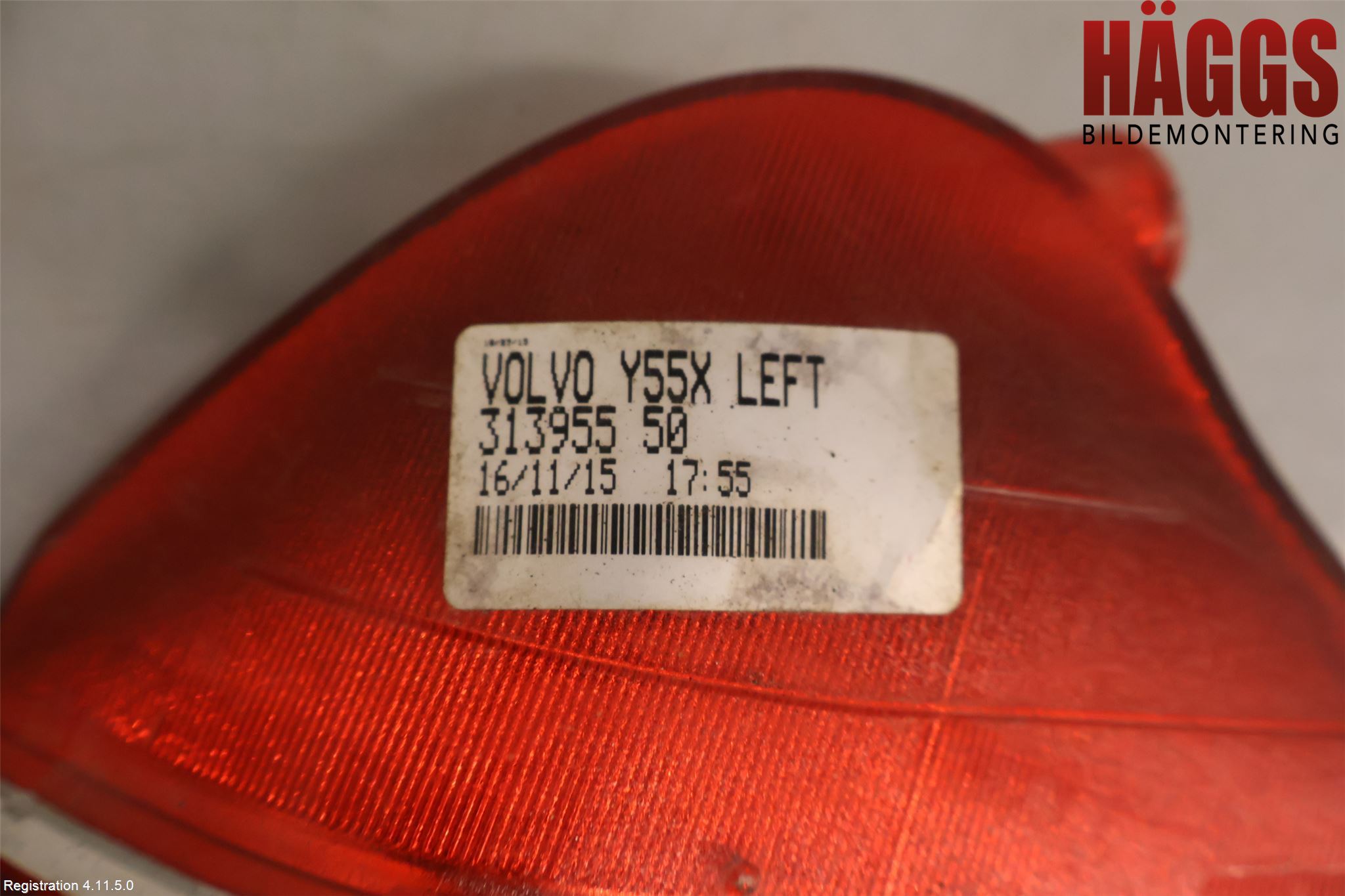 Volvo V40 12-19 Dimljus/Reflex Bak