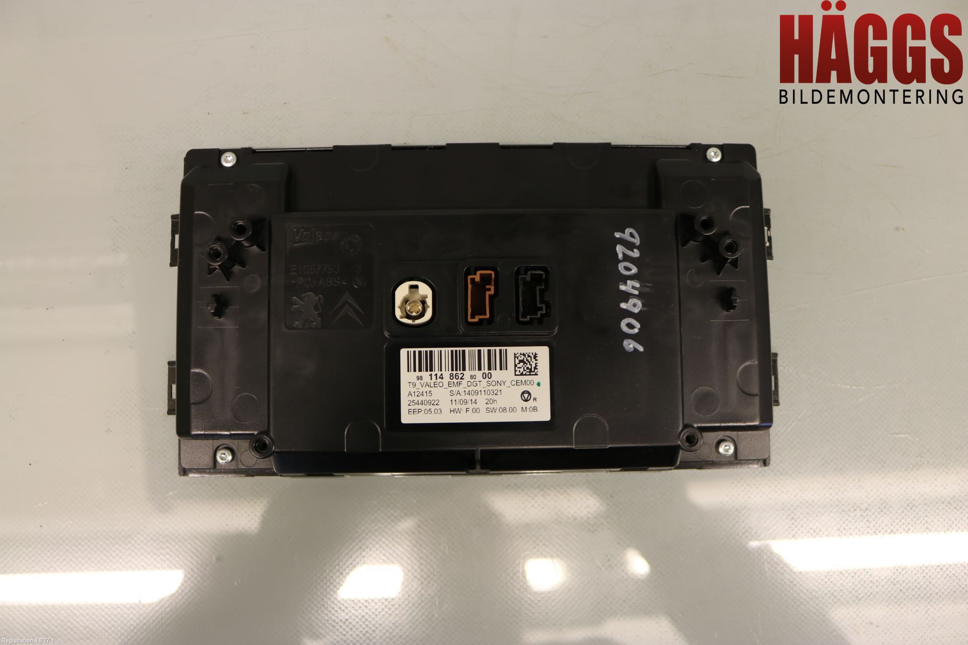 Peugeot 308 14-21 Cd Radio - Multimediapanel