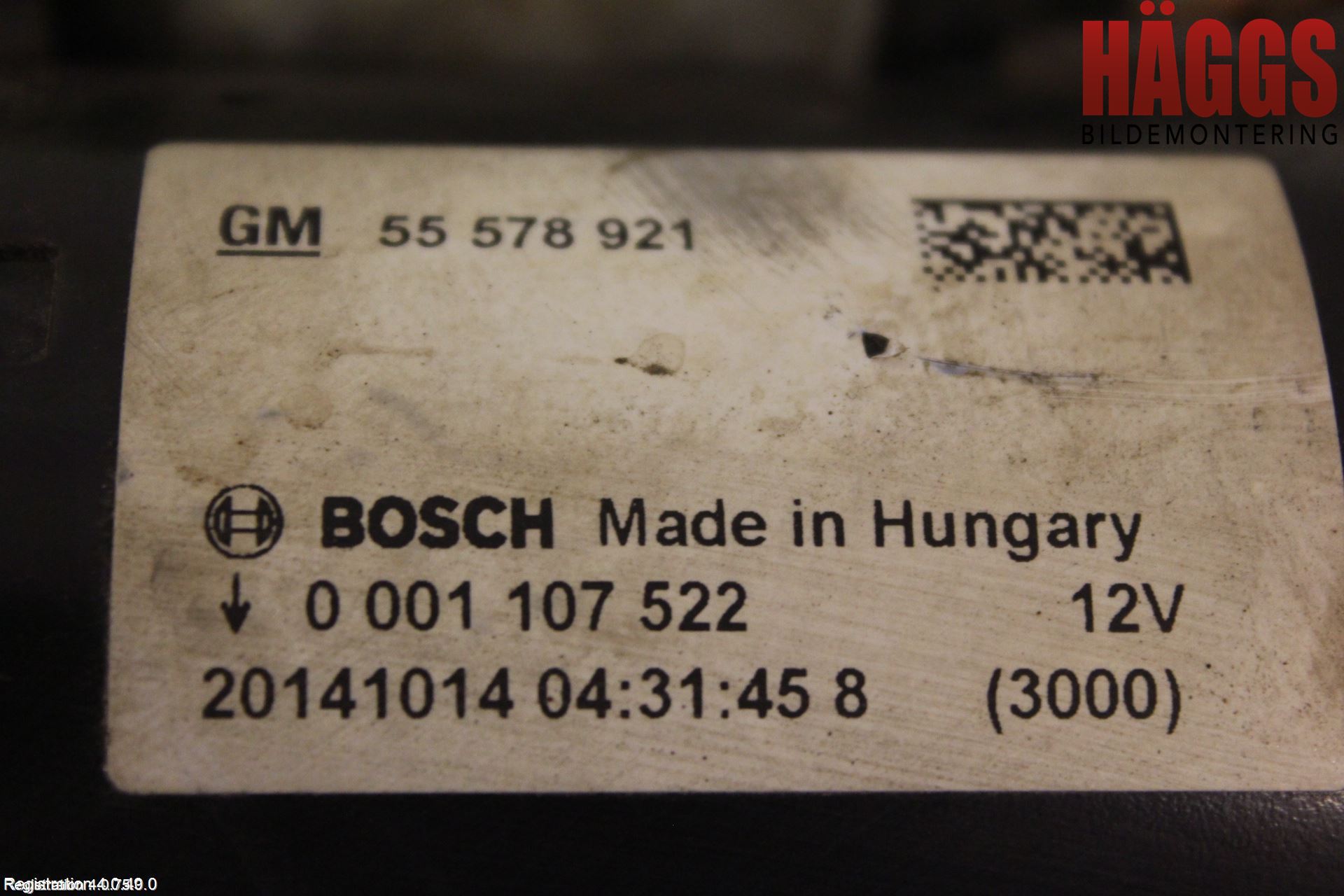 Opel ASTRA J 10-15 Startmotor