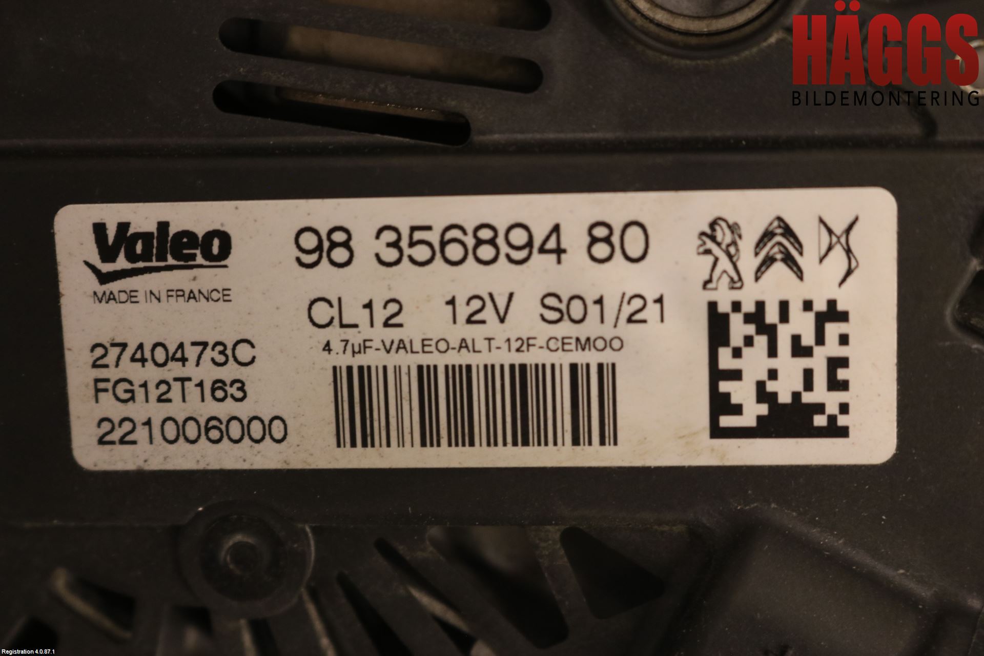 Peugeot 208/E-208 20- Generator
