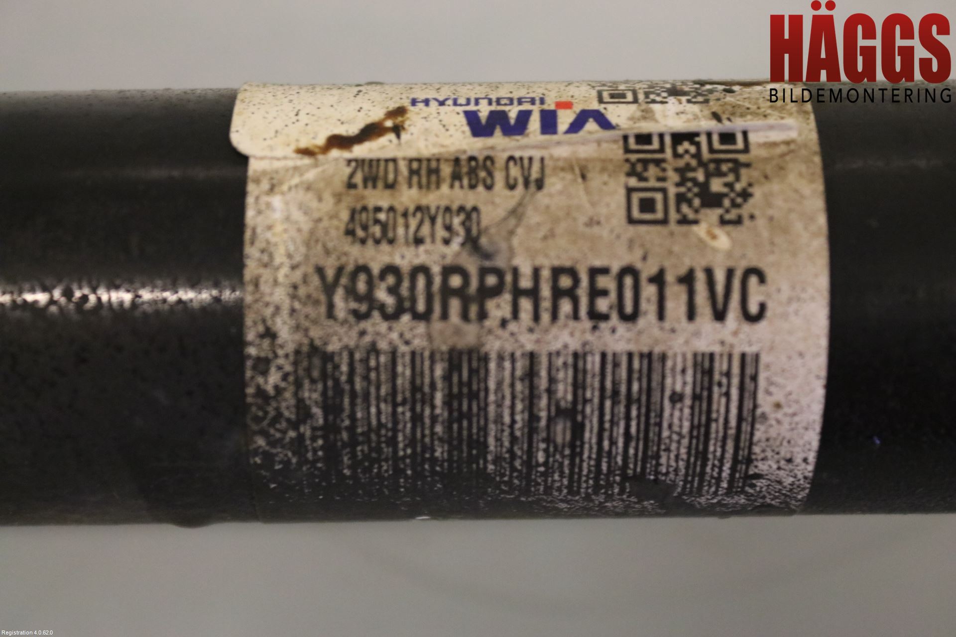 Kia SPORTAGE (SL) 11-15 Drivaxel Fram Höger