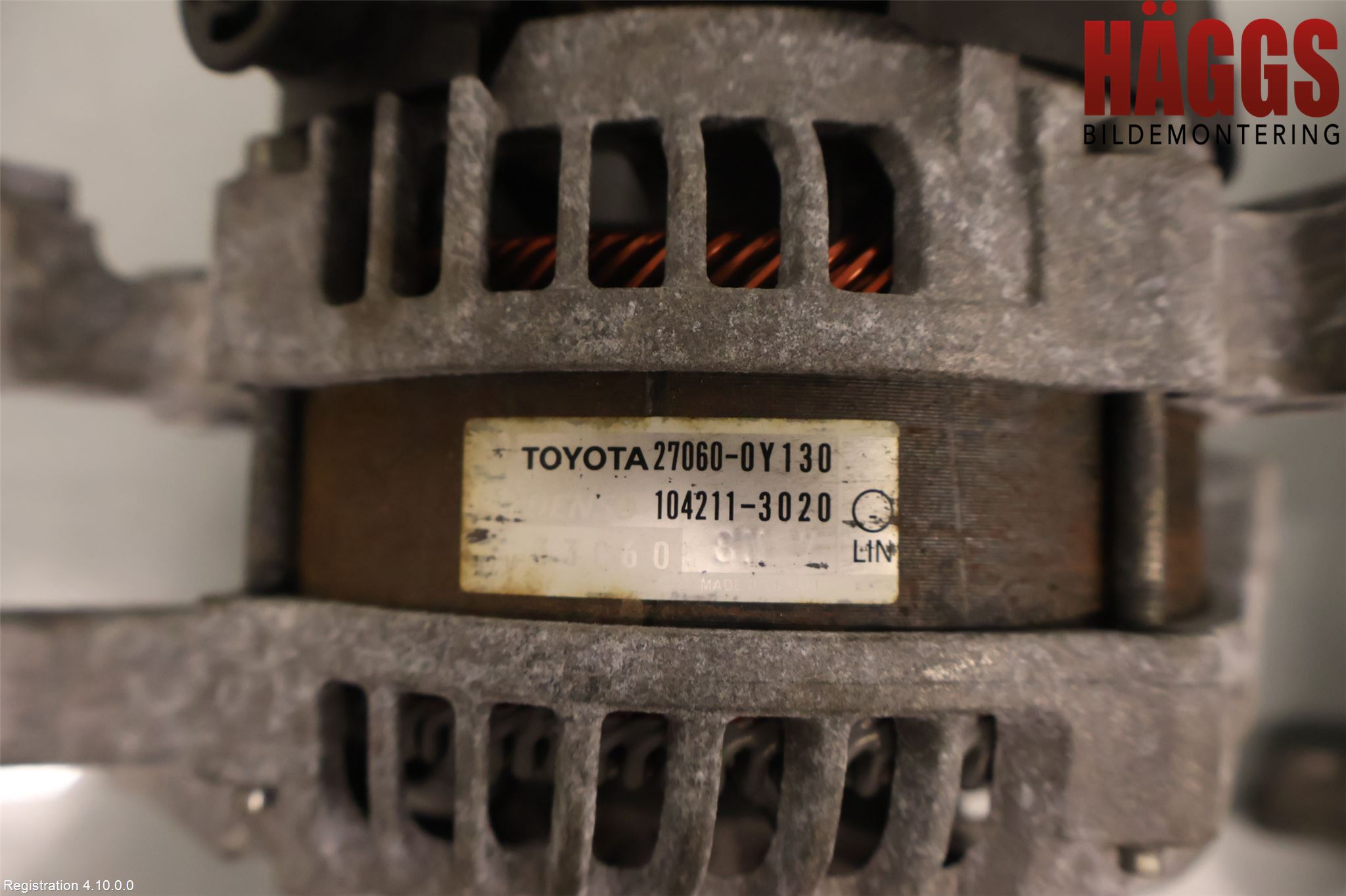 Toyota YARIS XP130 12-14 Generator