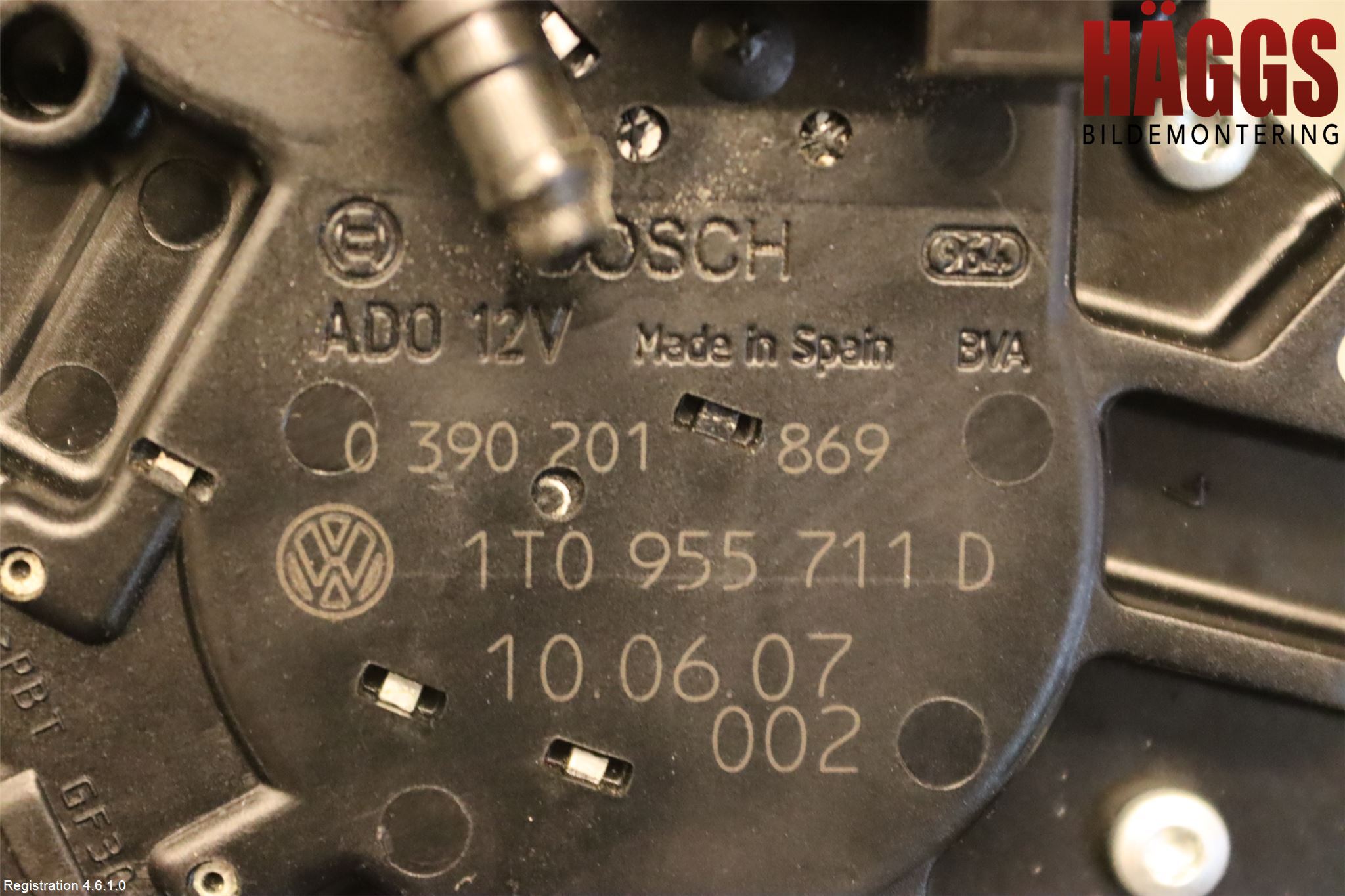 Volkswagen VW CADDY      04-10 Torkarmotor Baklucka