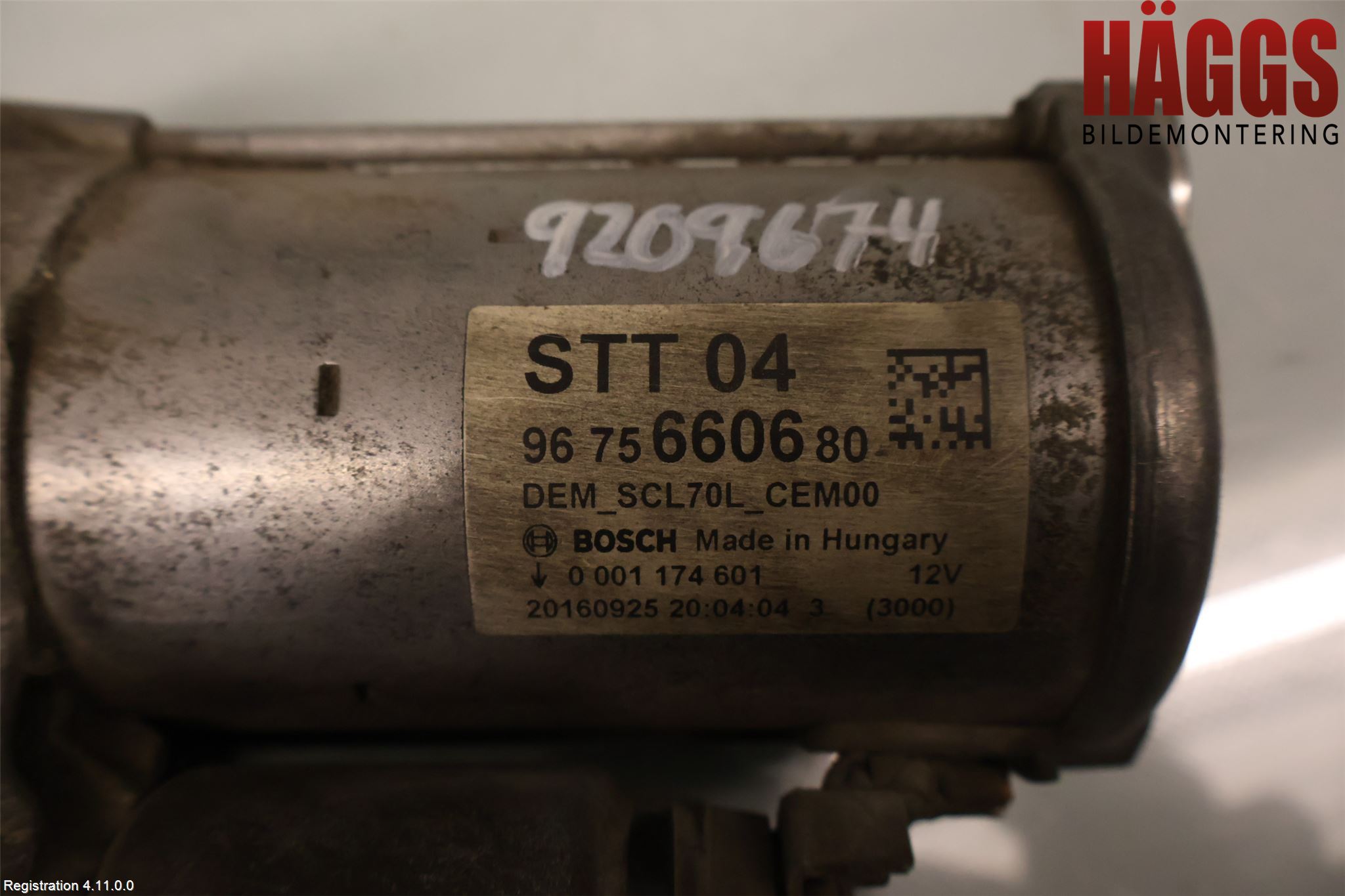 Peugeot PARTNER 16-18 Startmotor Diesel