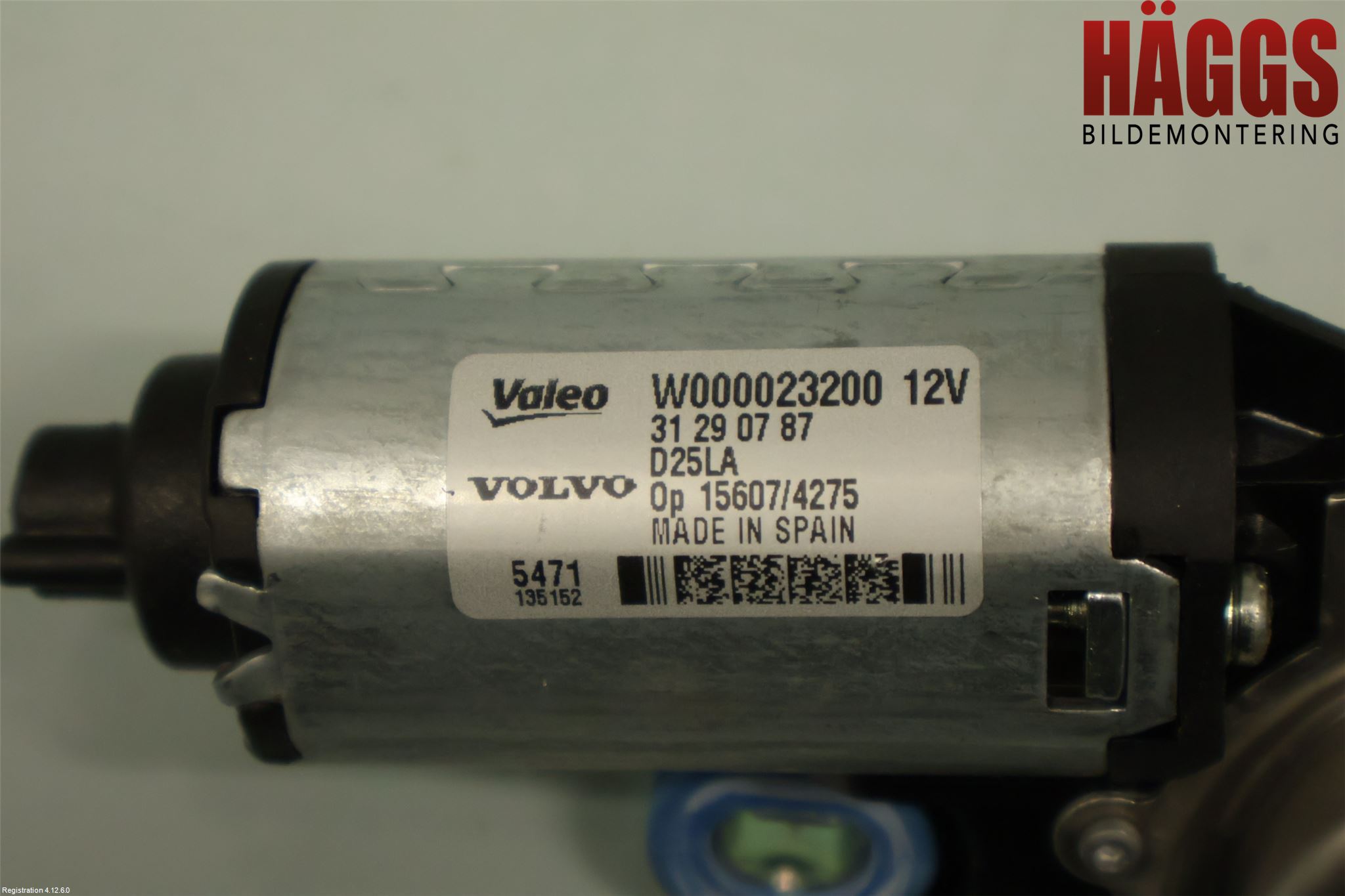 Volvo V70 08-13 Torkarmotor Baklucka