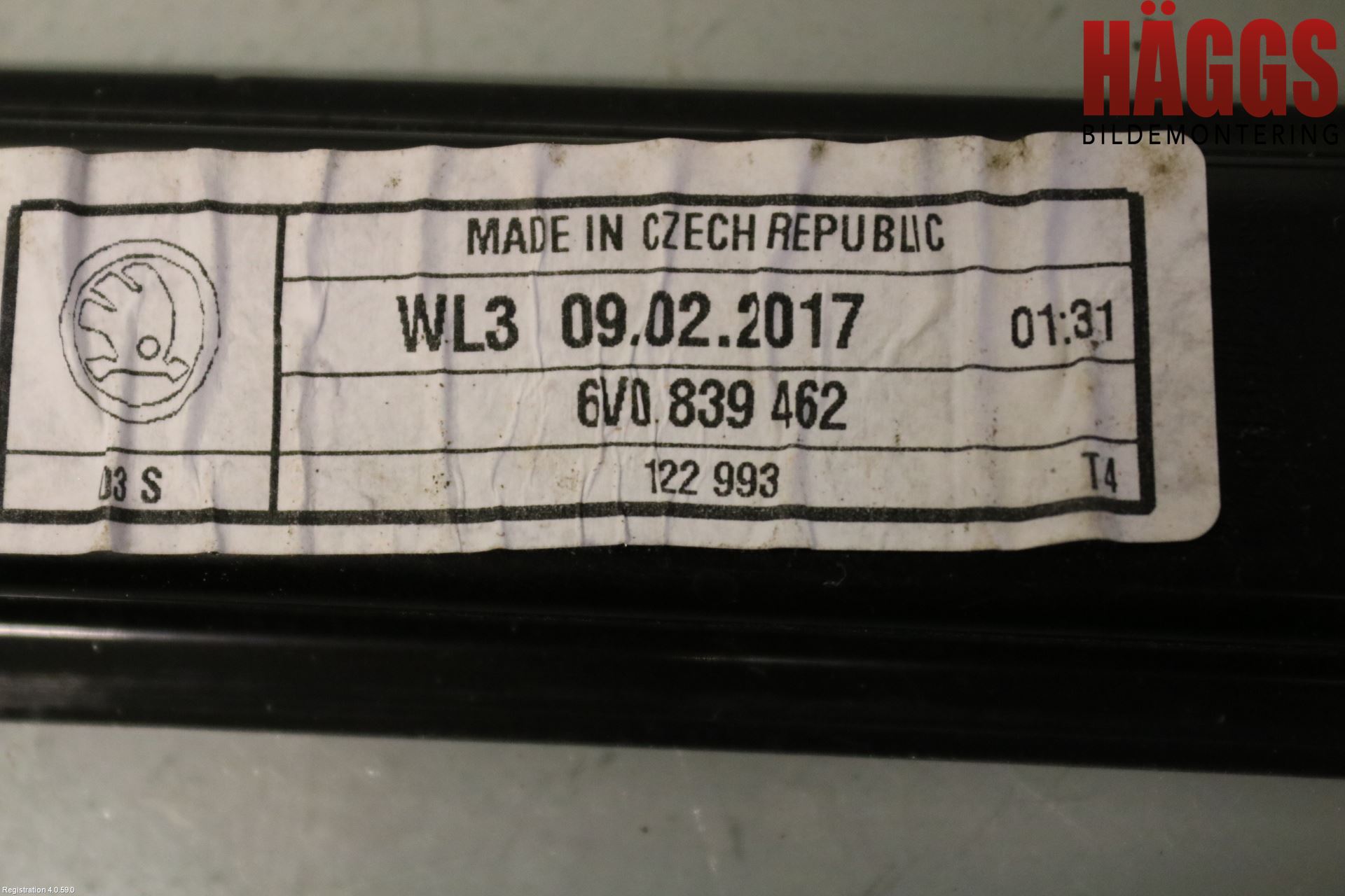Skoda FABIA 15-21 Fönsterhissmekanism