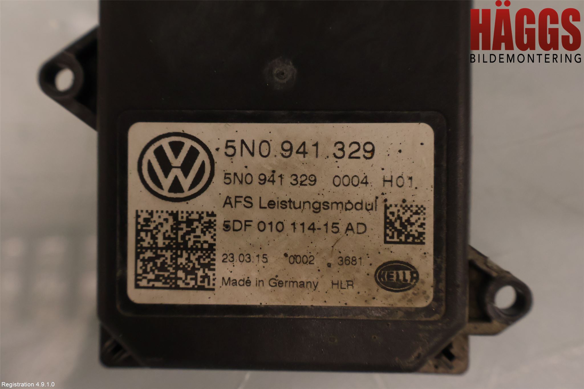 Volkswagen VW TIGUAN 07-16 Styrenhet Strålkastare