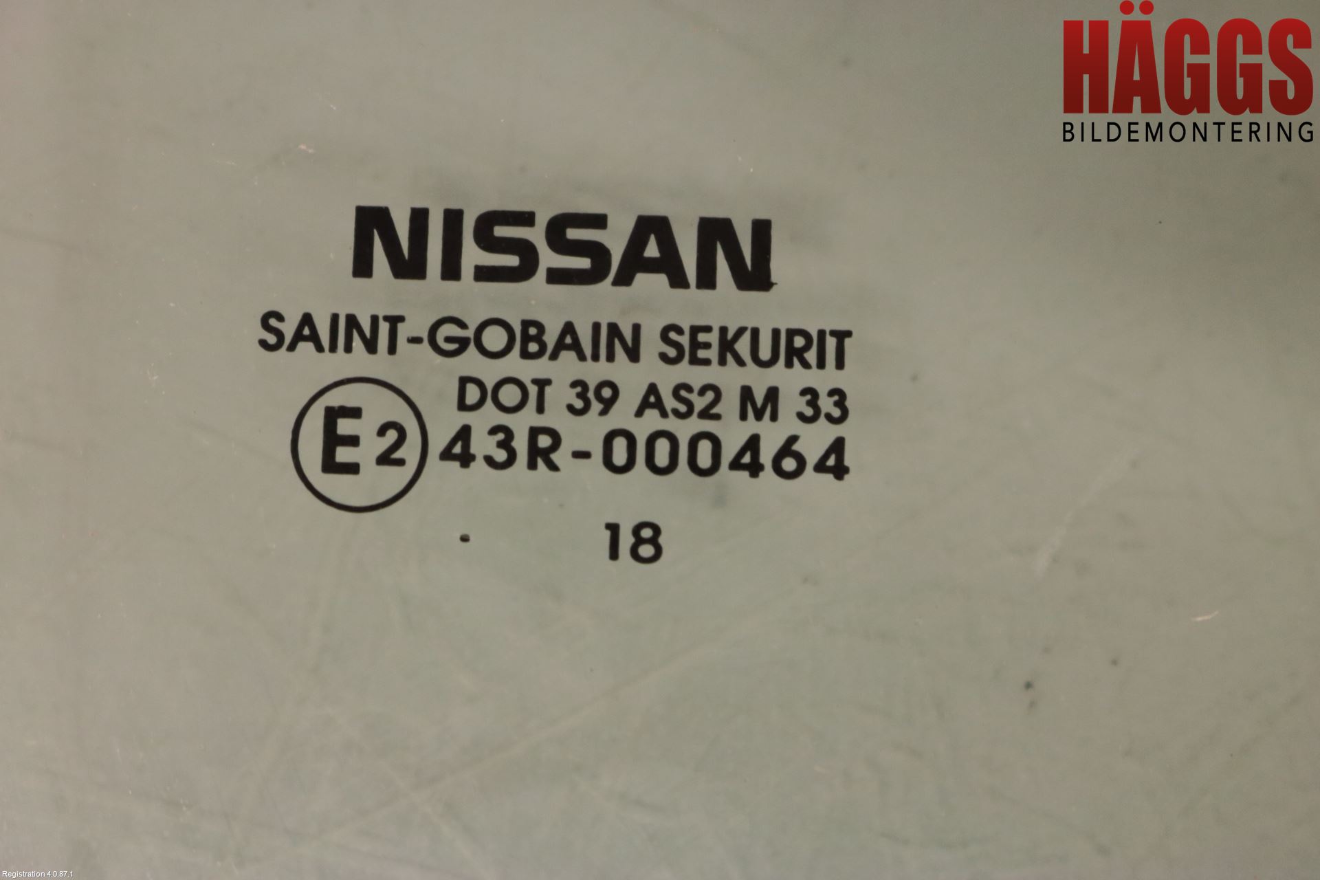 Nissan MICRA 17- Dörruta Bak Höger