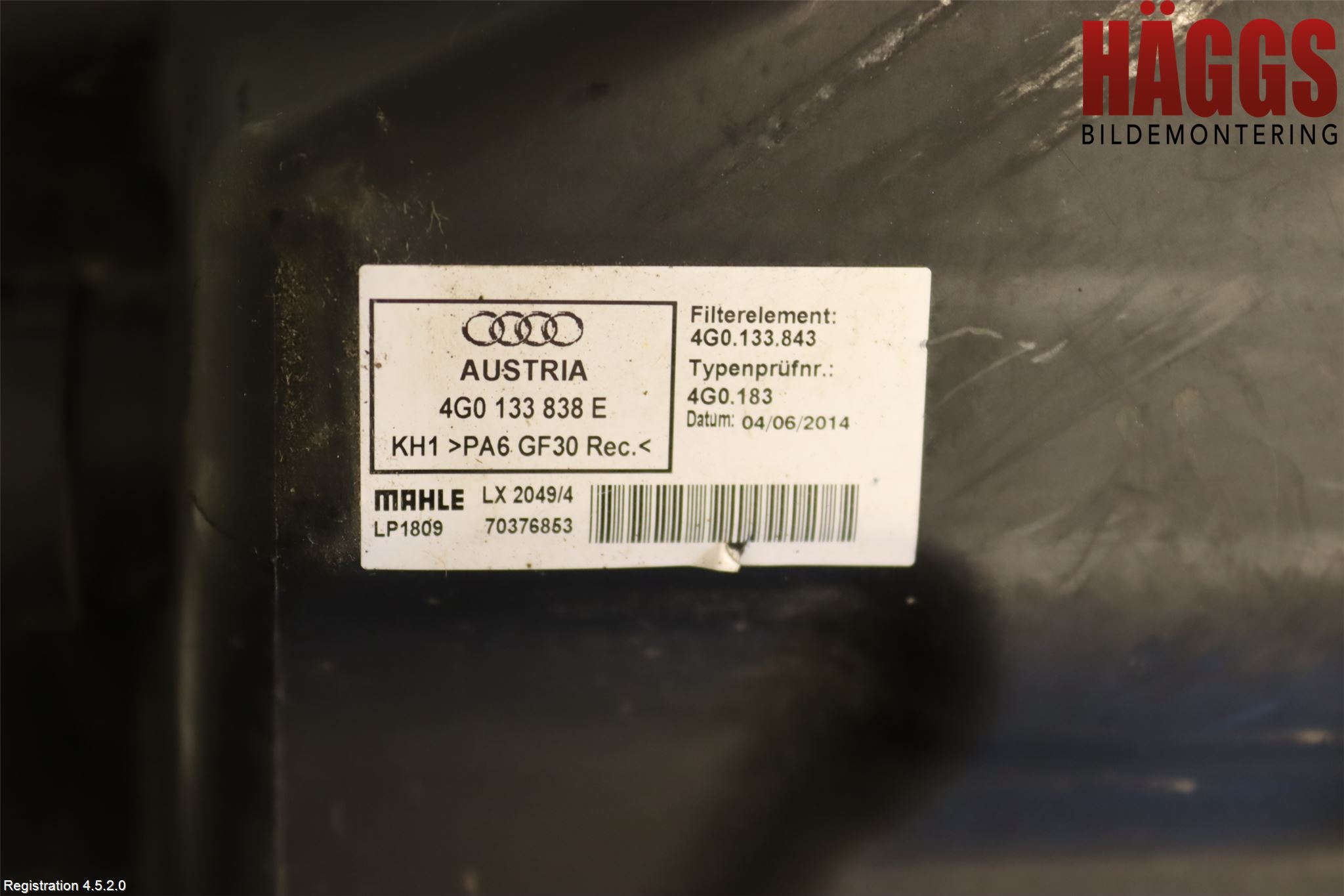 Audi A6 ALLROAD 12-18 Luftrenare