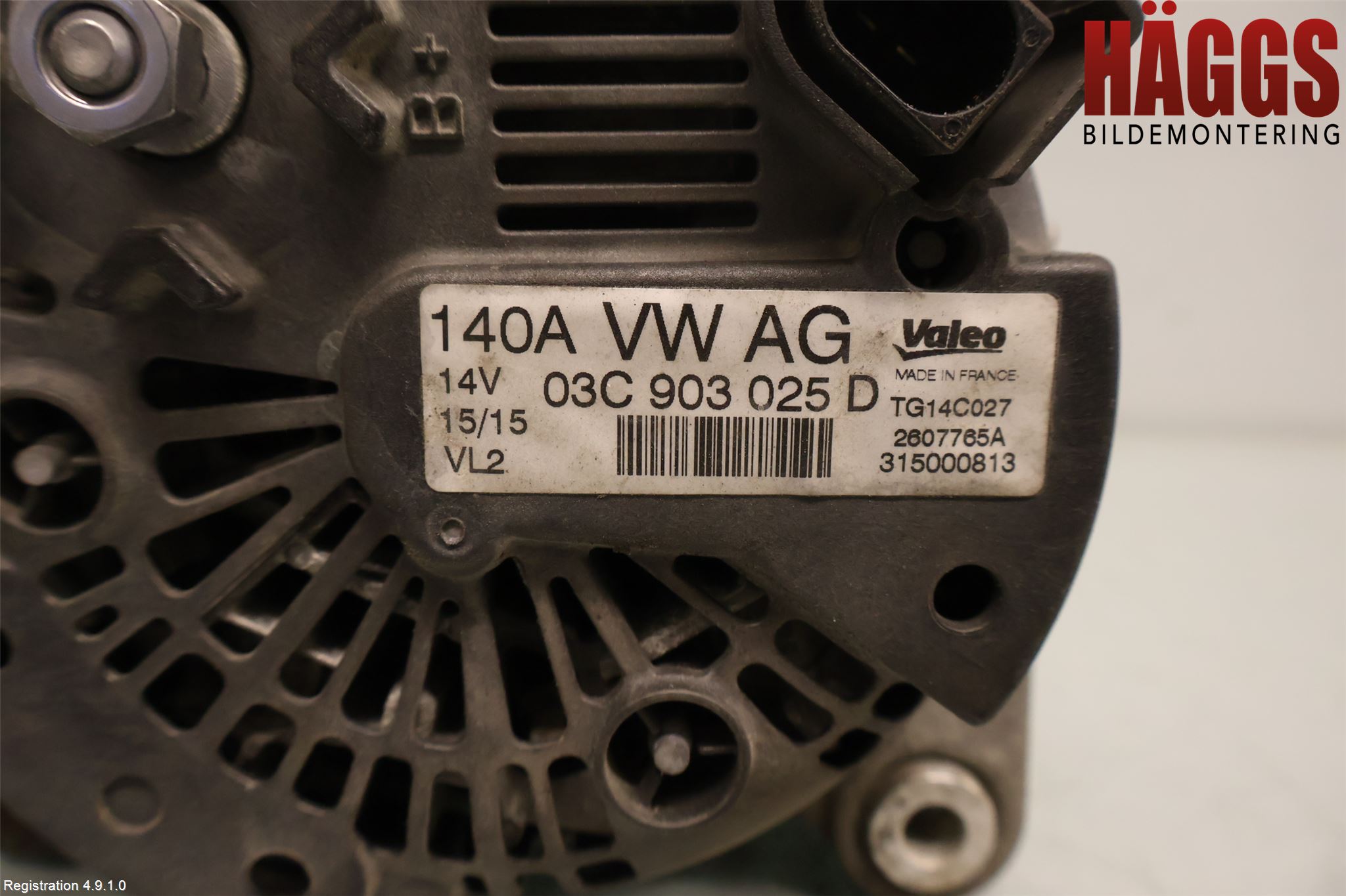 Volkswagen VW TIGUAN 07-16 Generator