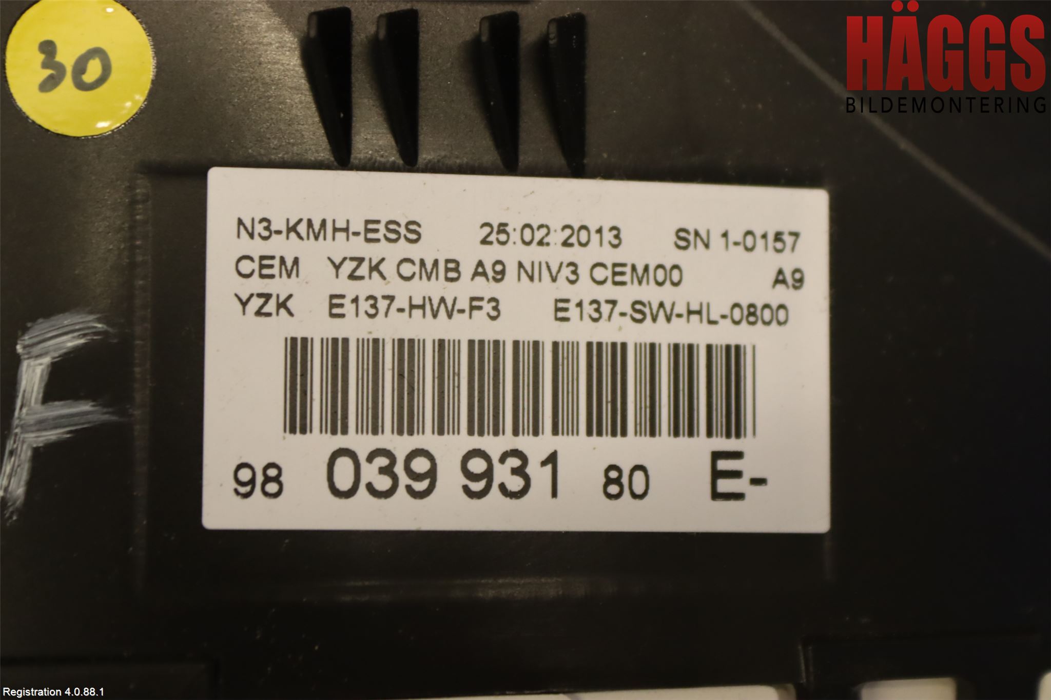 Peugeot 208 12-15 Instrument Komb