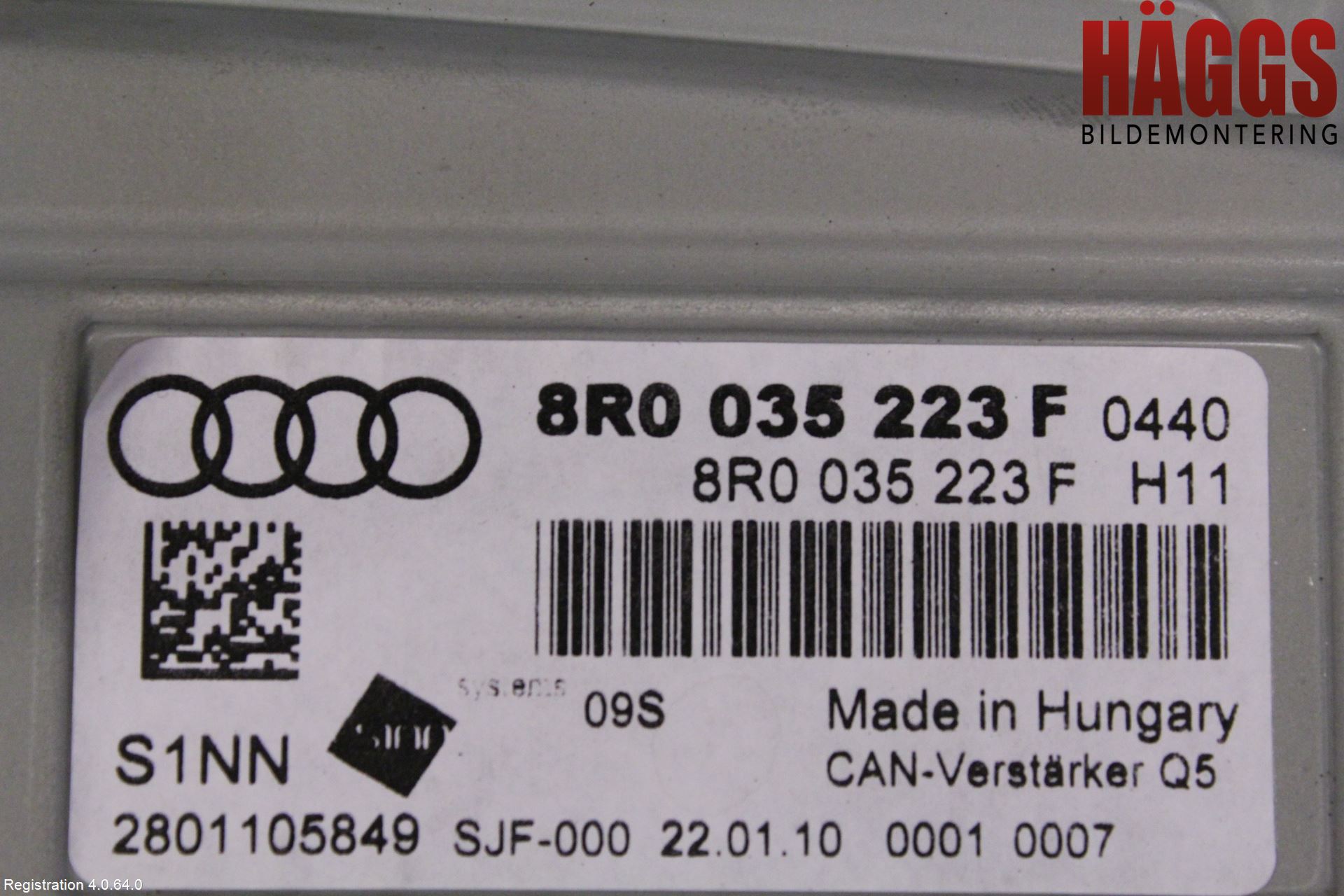 Audi A4/S4 08-11 Radio-Stereo Förstärkare